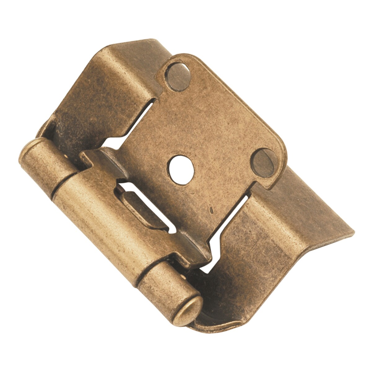Hickory Hardware P5710F-AB-25B 180-Degree 1/2-in Overlay Concealed Semi-concealed Antique Brass Cabinet Hinge , 25 Pairs ( 50 -Pieces)