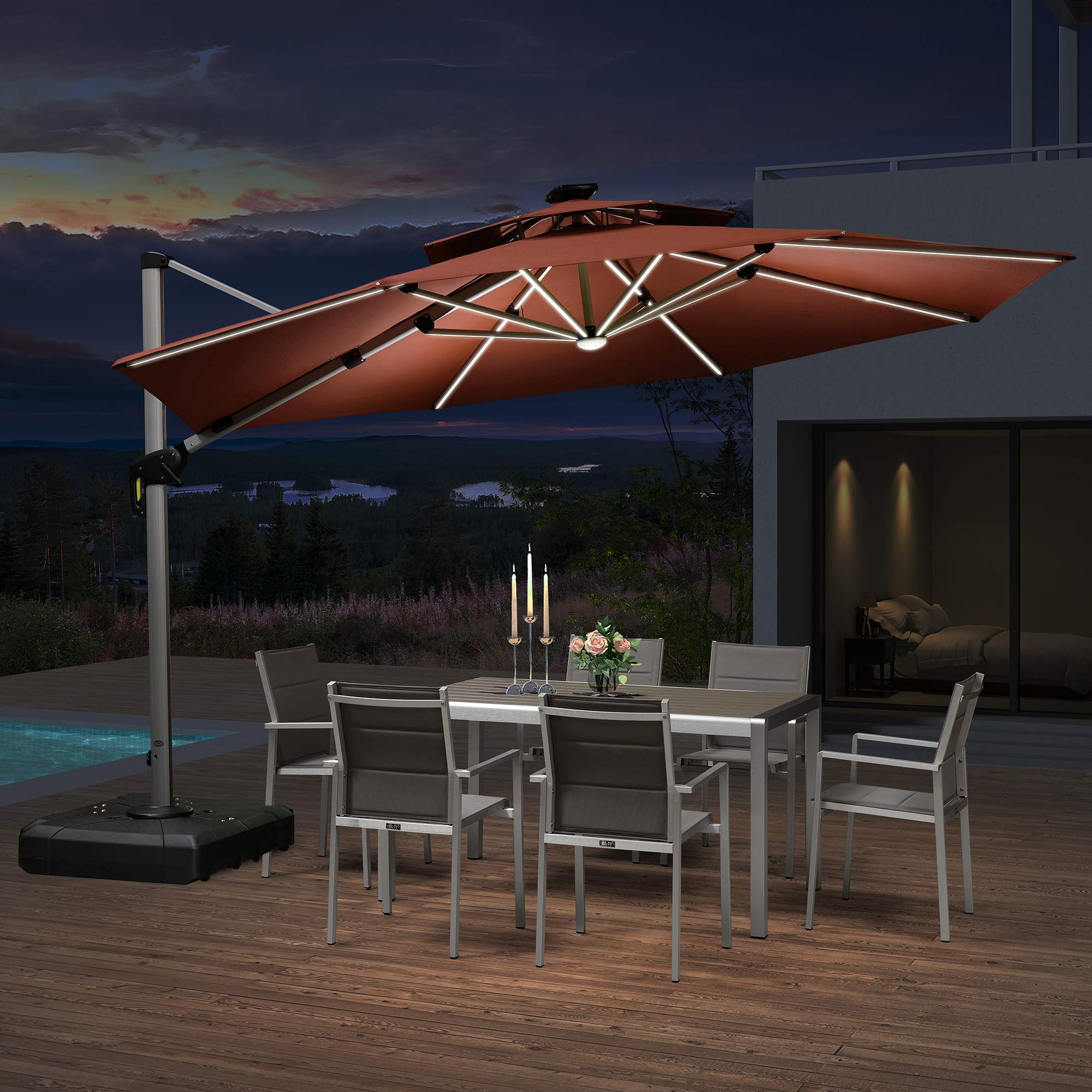 Lowes cantilever umbrella discount
