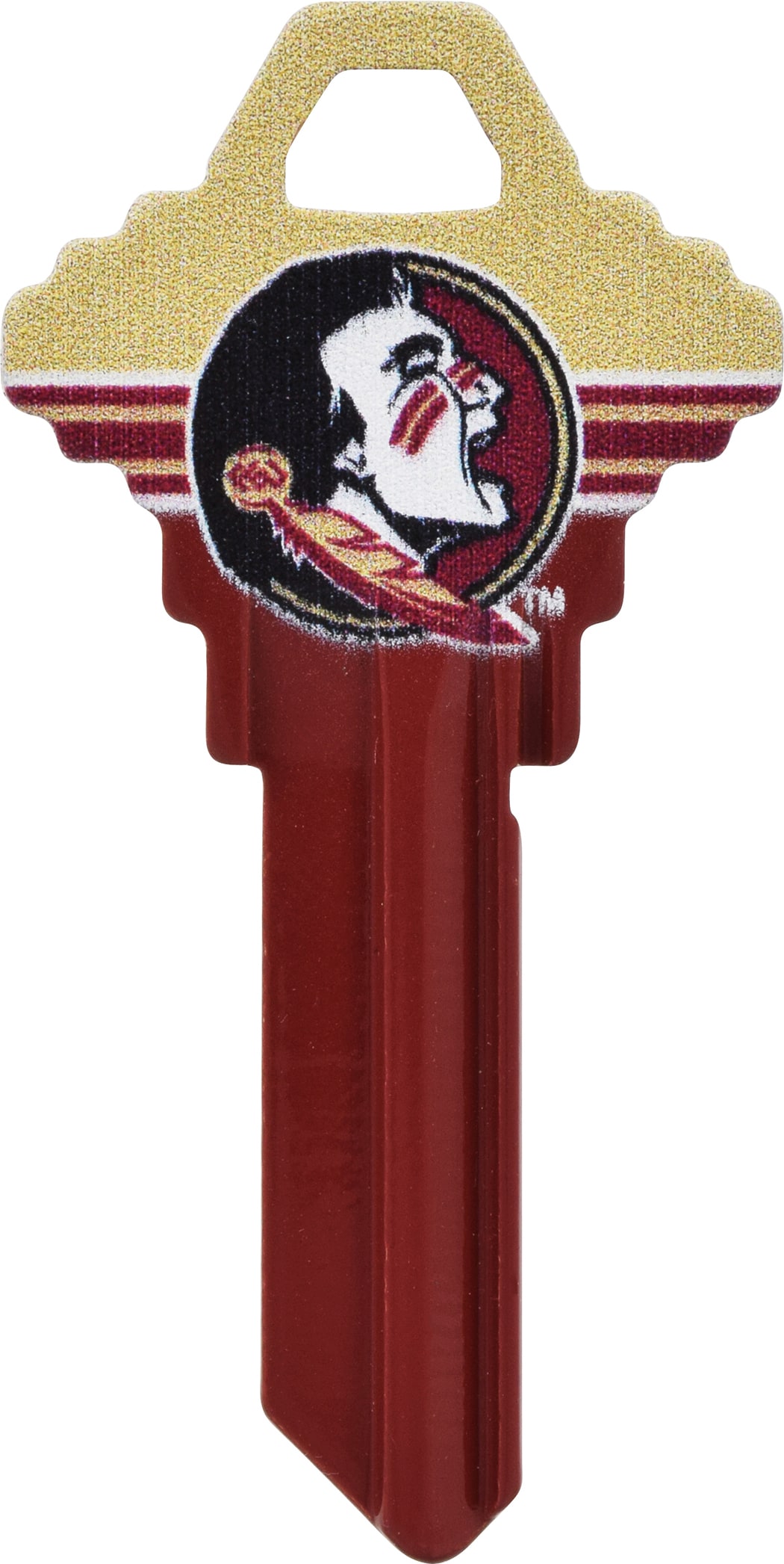 Fanatix 89967 Florida State Seminoles Multicolored Blank Brass House/Entry Key Blank