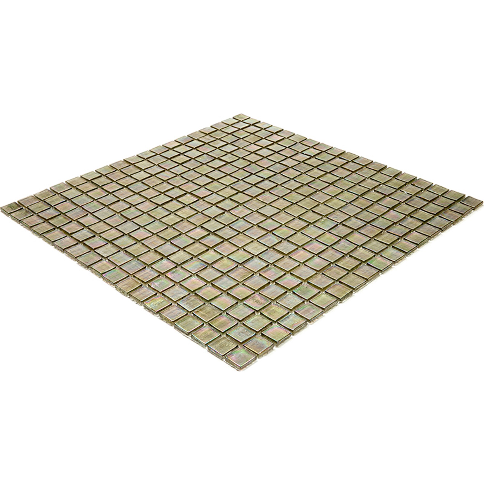 Apollo Tile Skosh Yellowish Gray 11-1/2-in x 11-1/2-in Glossy Glass Uniform Squares Floor and Wall Tile (18.69-sq. ft/ Carton)