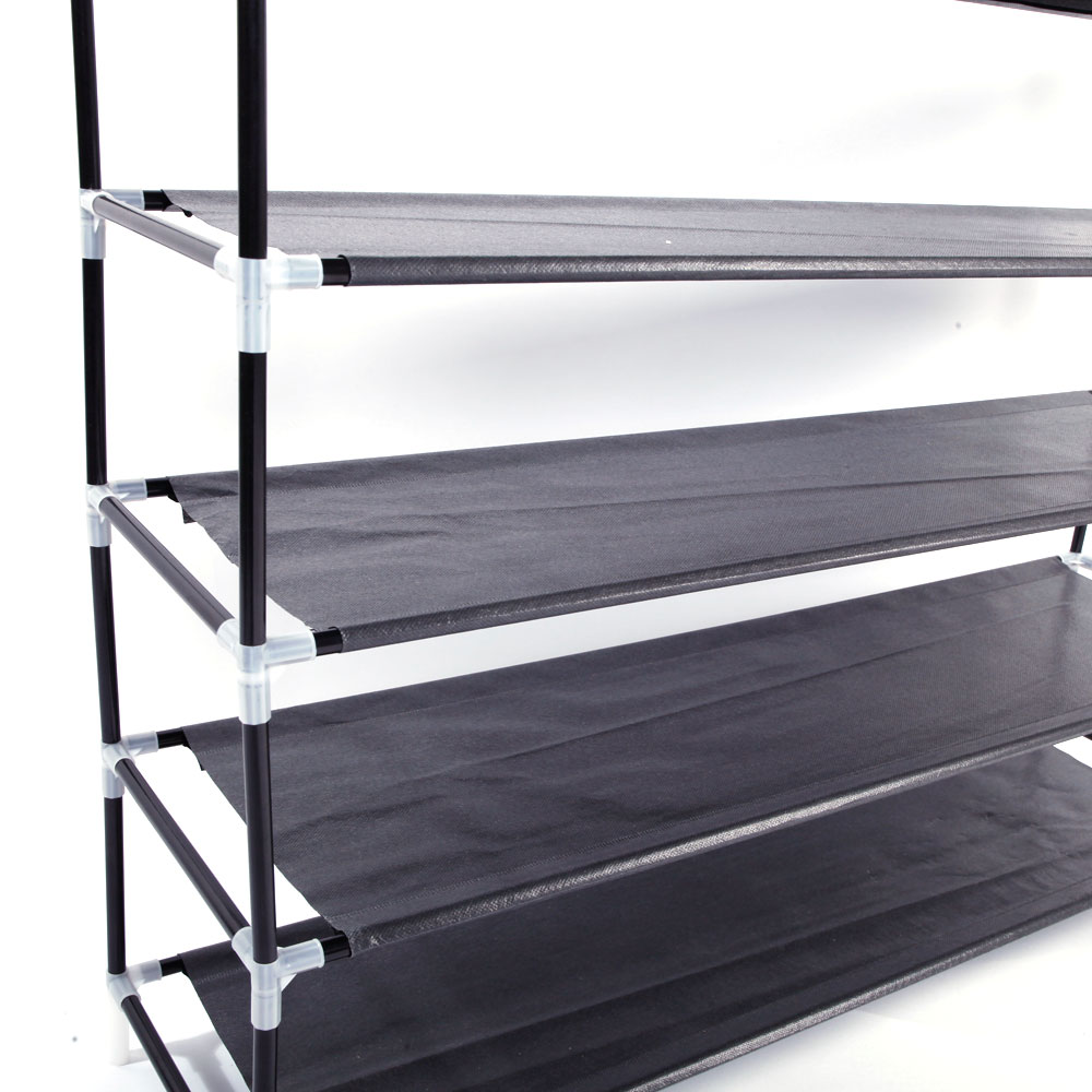 Winado 9 Tier Black Fabric Shoe Rack - Lightweight, Sturdy, and Easy to  Assemble - 25 Pair Shoe Capacity - Freestanding and Stackable in the Shoe  Storage department at