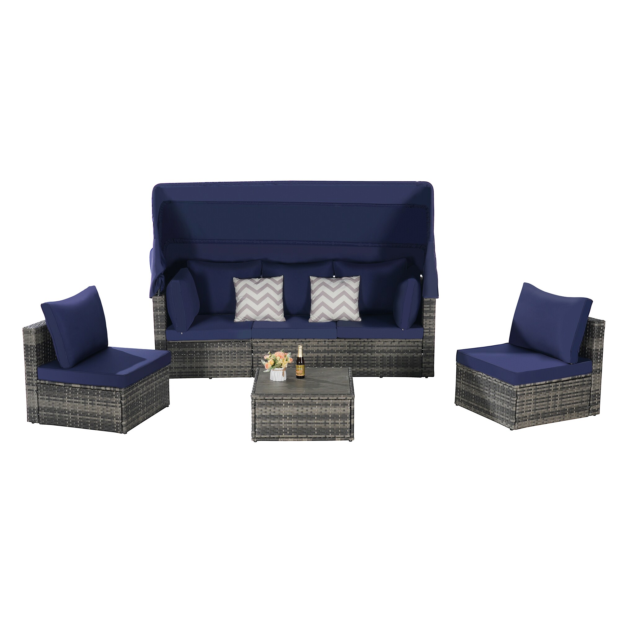 SINOFURN SYB670032BL Patio-Sofas-Daybeds - View #4