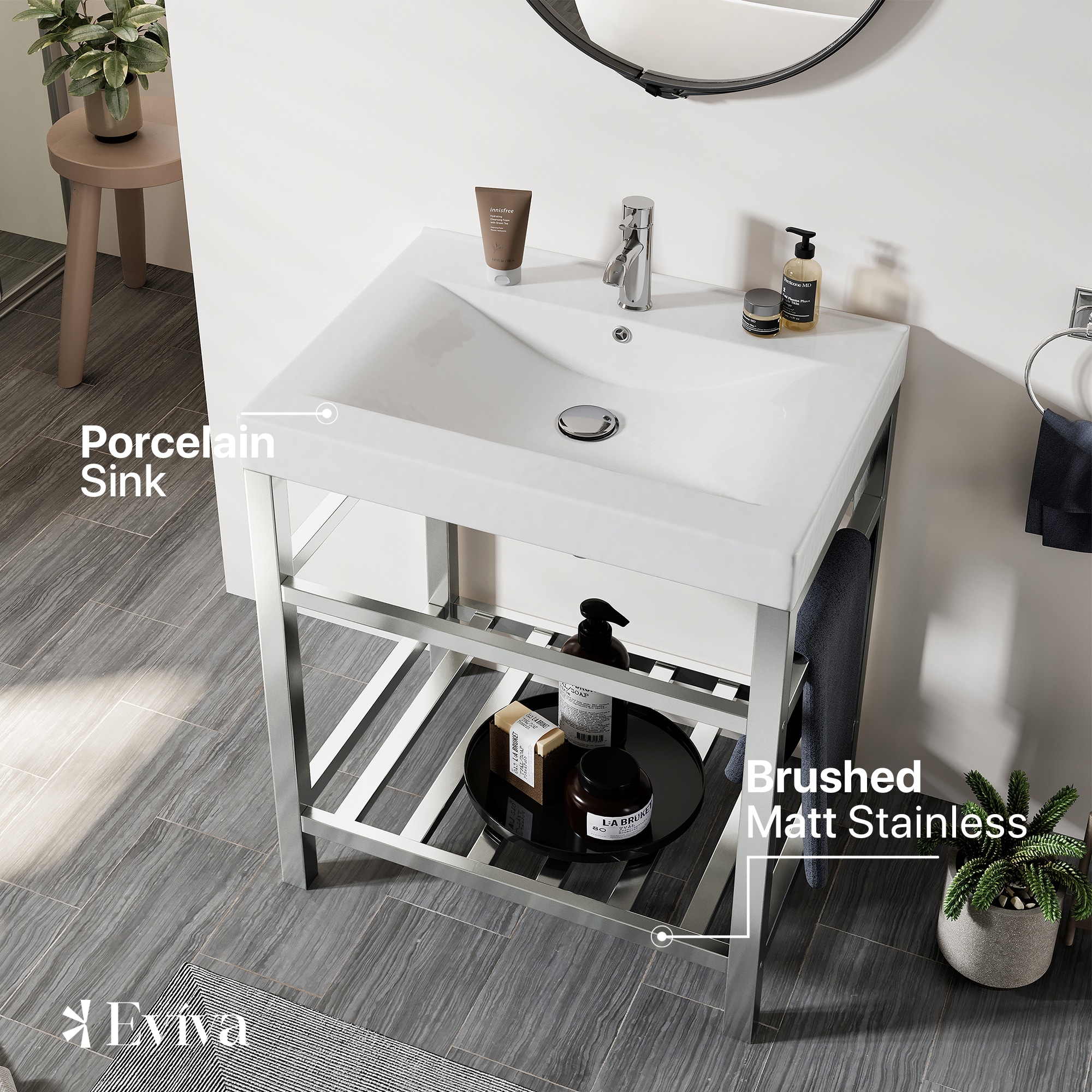 Eviva EVVN08-24SS Bath-Vanity-Combo - View #4