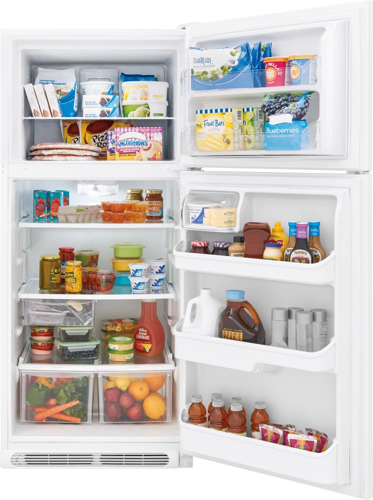 Frigidaire 20.4-cu ft Top-Freezer Refrigerator (White) at Lowes.com