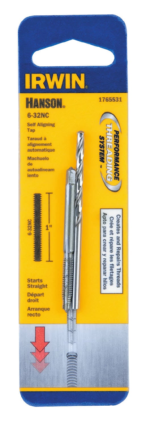 IRWIN 1765531 Hanson #6-32 Standard (Sae) 2-Pack Tap and Drill Set