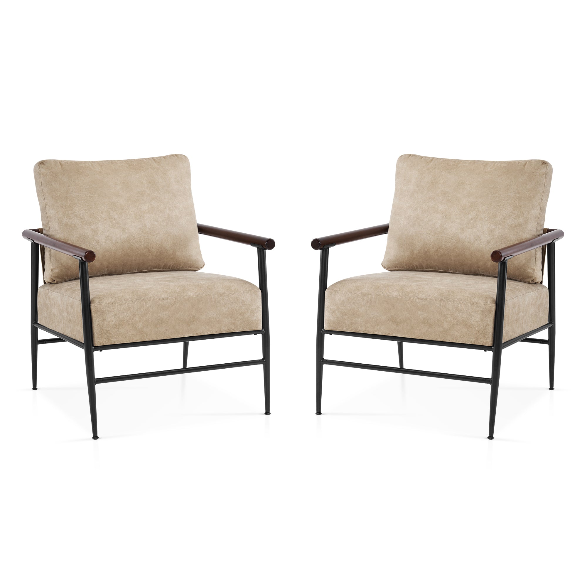 MCombo Stationary Accent Chair 4748 - Leathaire Upholstery Reinforced ...