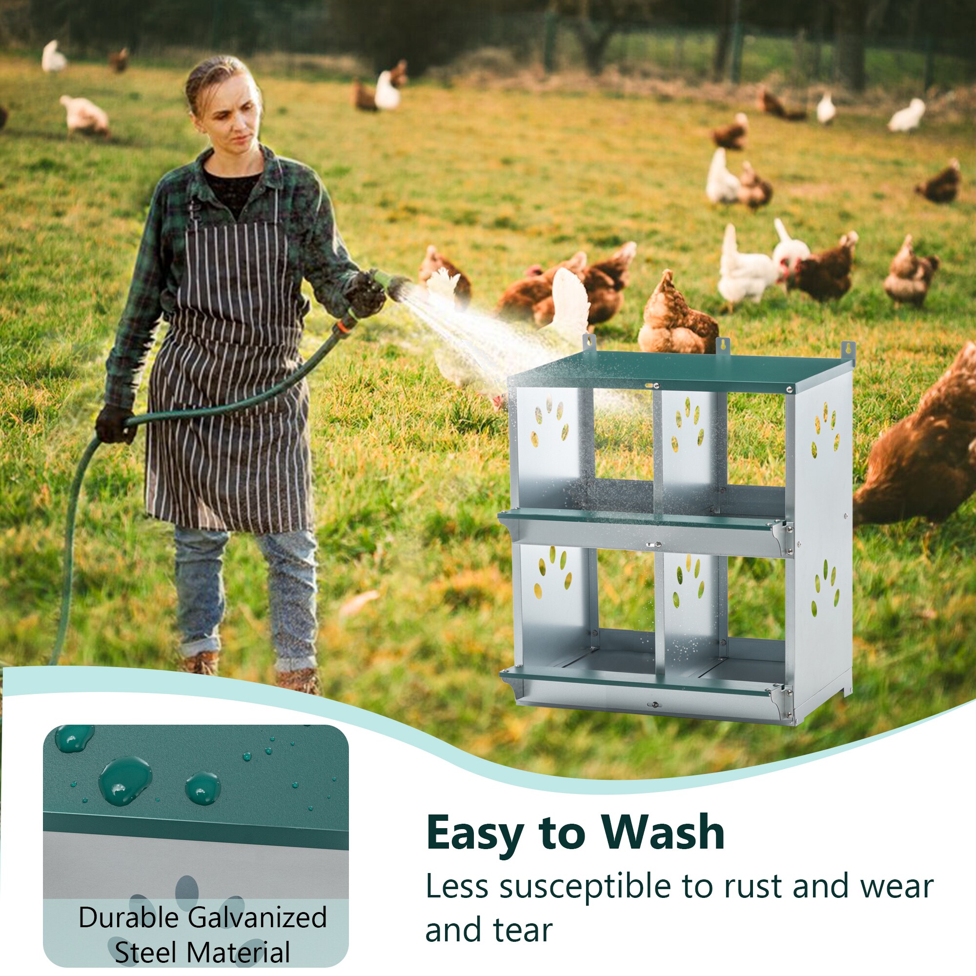 Tatayosi XH-2P292939 Chicken-Coops-Rabbit-Hutches - View #7