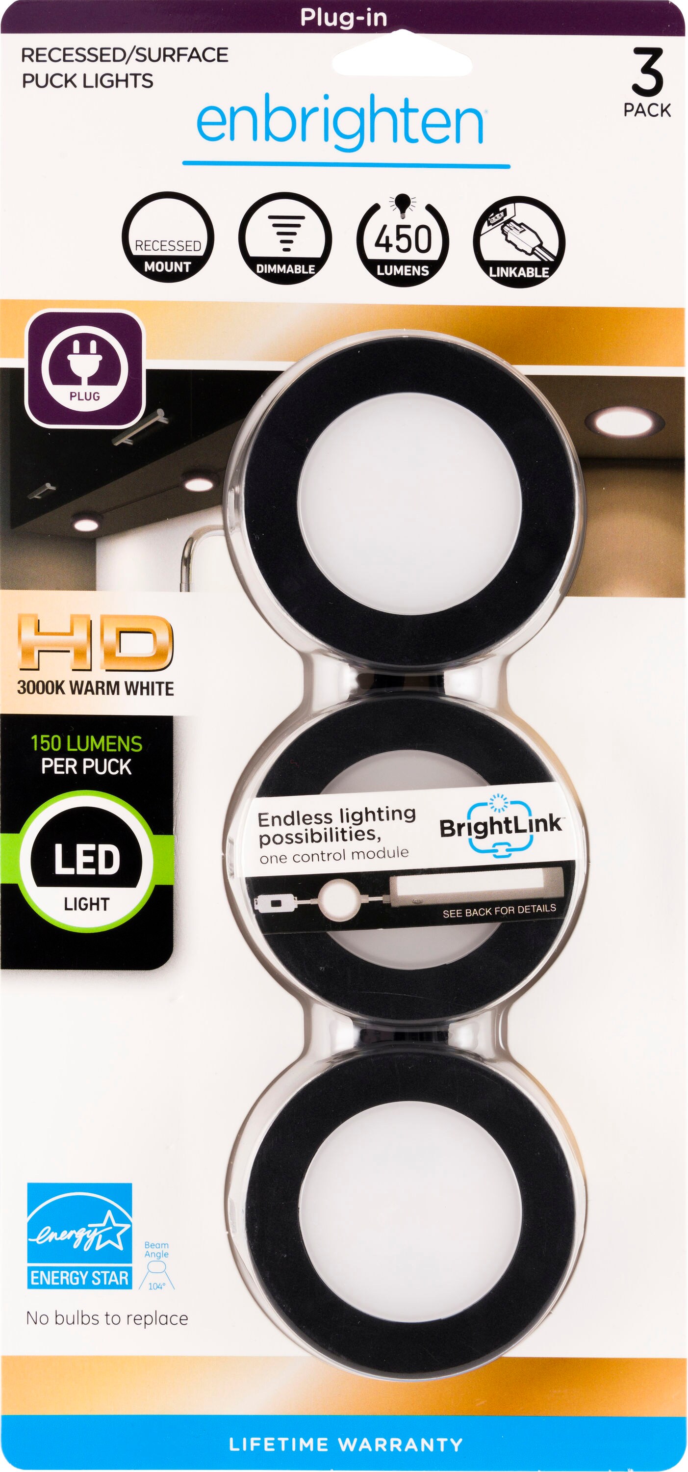 enbrighten puck lights 5 pack