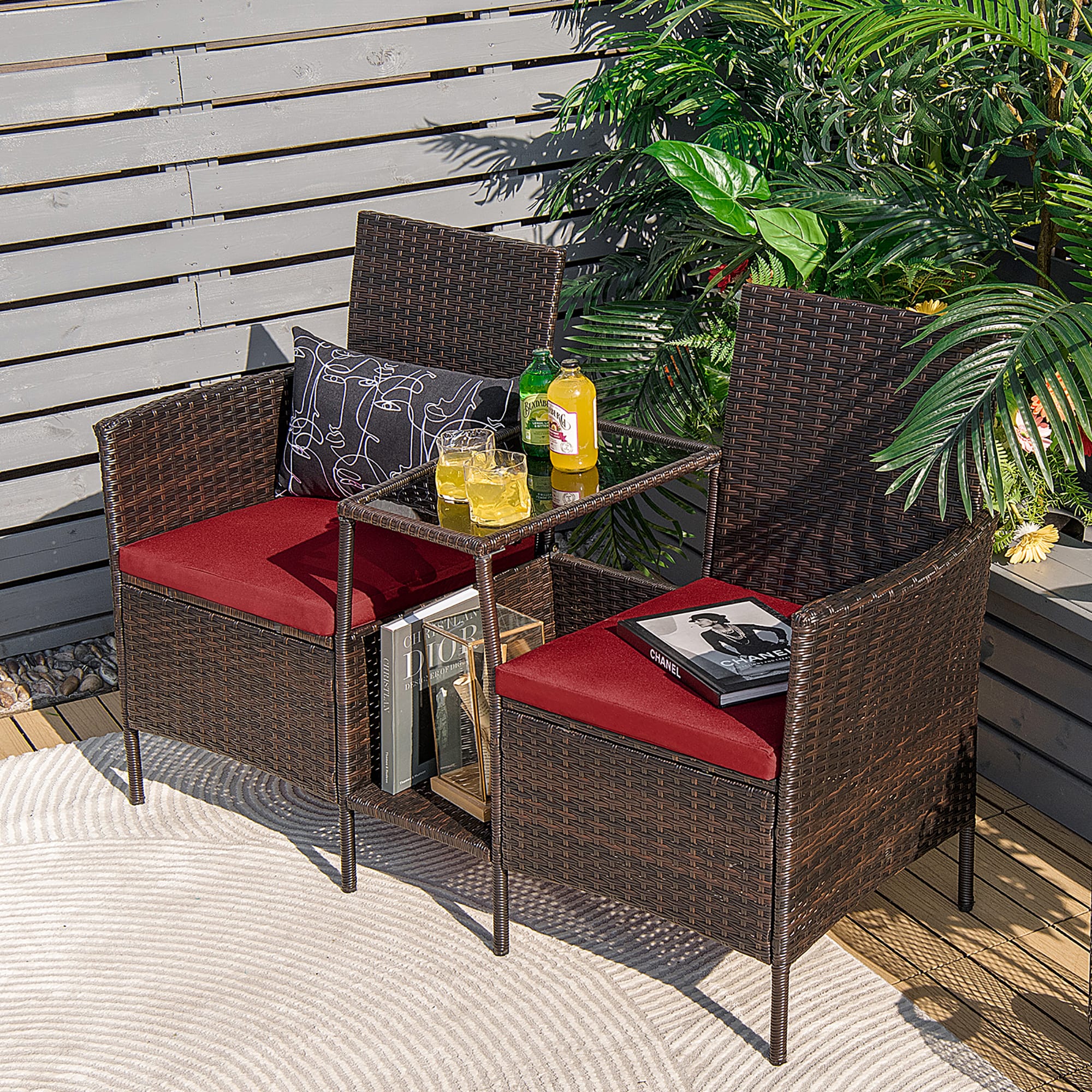 Costway HW68786RE Patio-Conversation-Sets - View #7