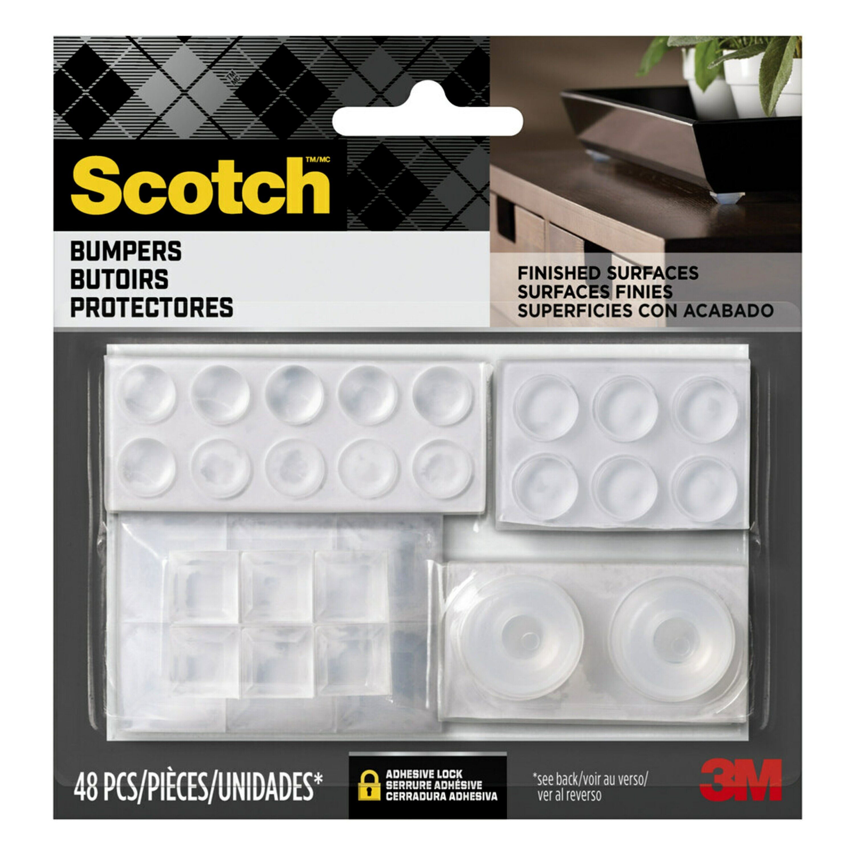 Scotch SP942-NA Mini Multi Pack Bumpers, Clear