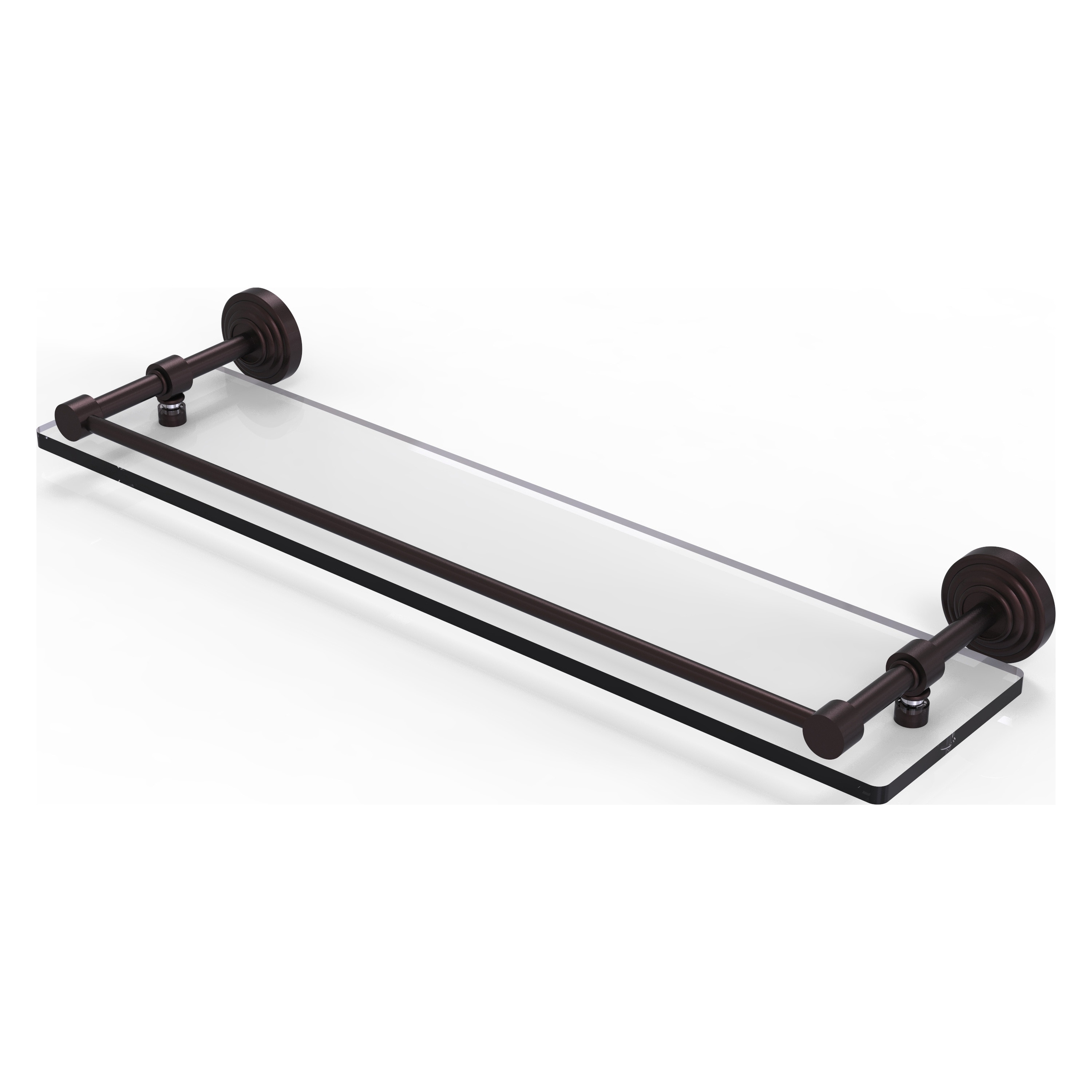 Allied Brass WP-1/22-GAL-ABZ Waverly Place Antique Bronze Wall mount Bathroom Shelf ( 22-in x 3-in x 5-in )