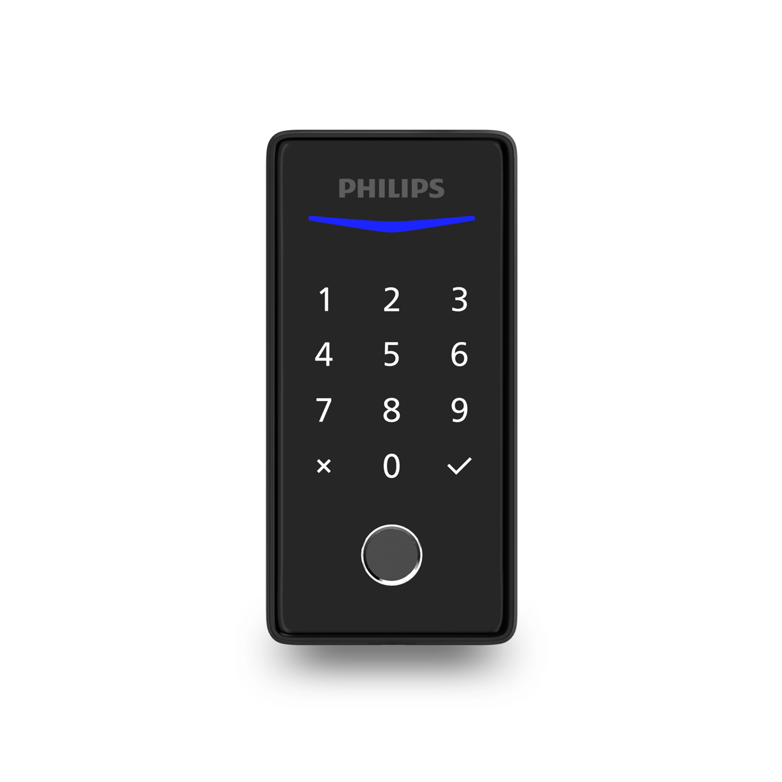 Philips DDL210X-13H MB Home Access 1000 Series Matte Black Electronic Deadbolt Fingerprint Touchscreen Keypad