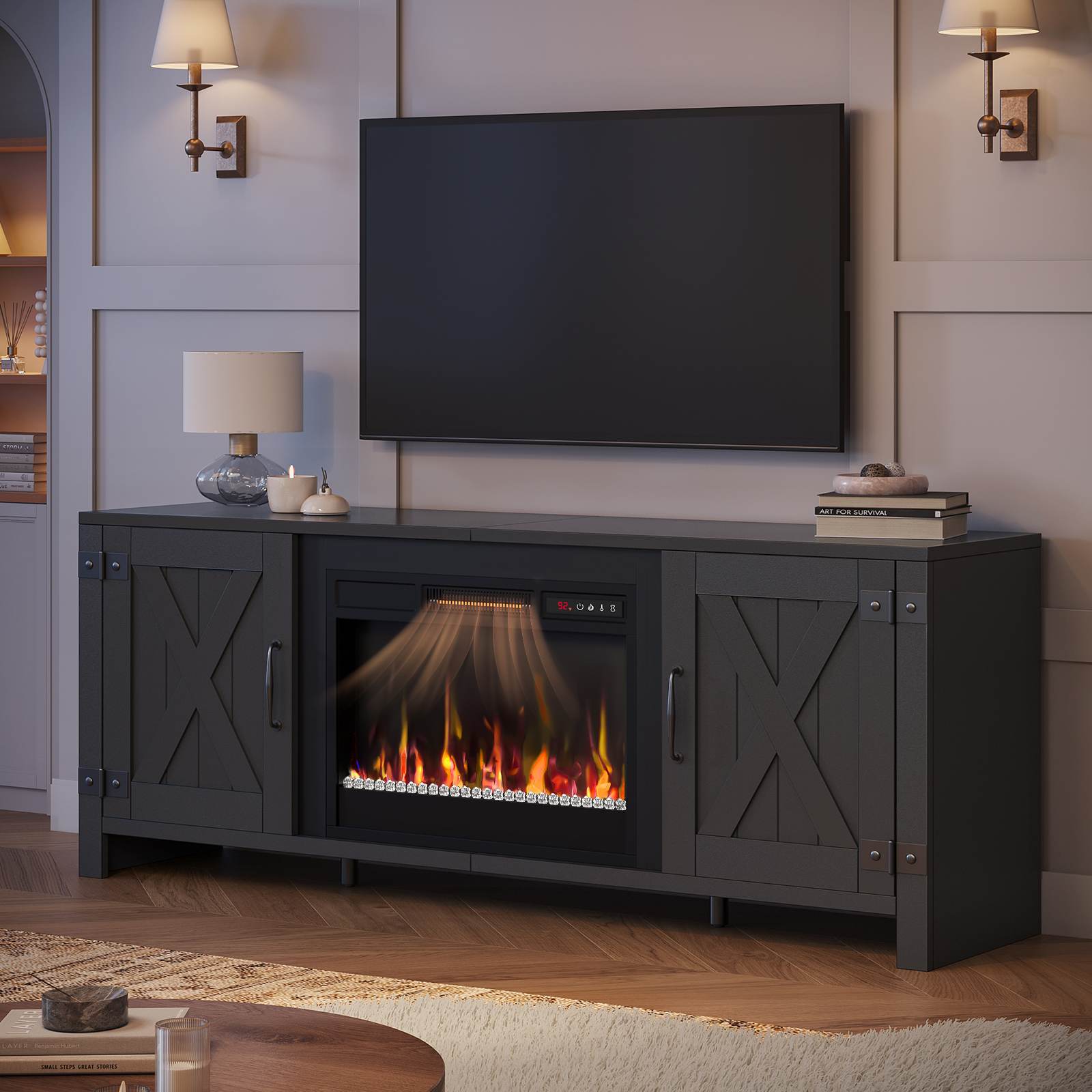 Bestier LOW-L103416FP-BLKB Electric-Fireplaces - View #3