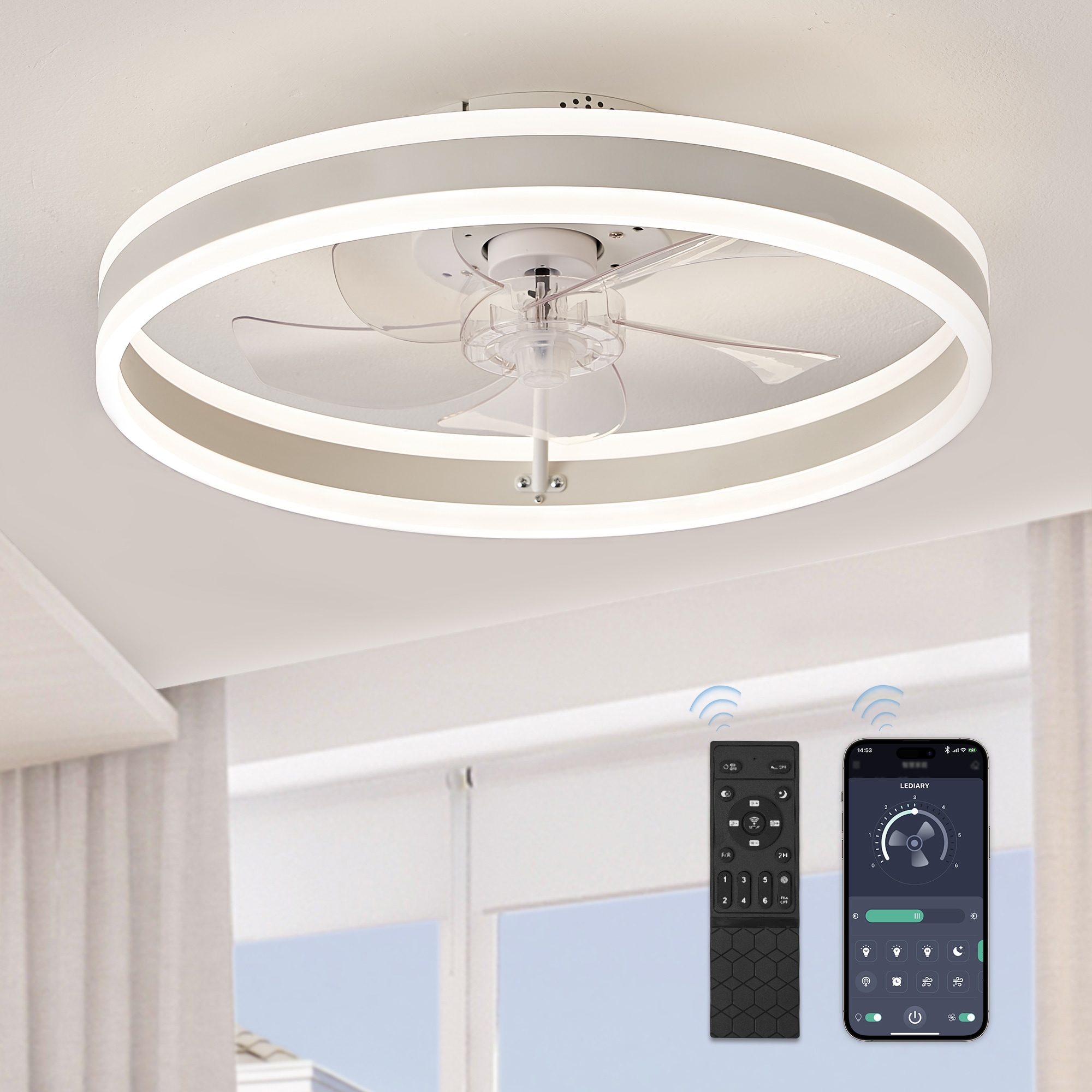 LUE BONA With Light Ceiling Fans at Lowes.com