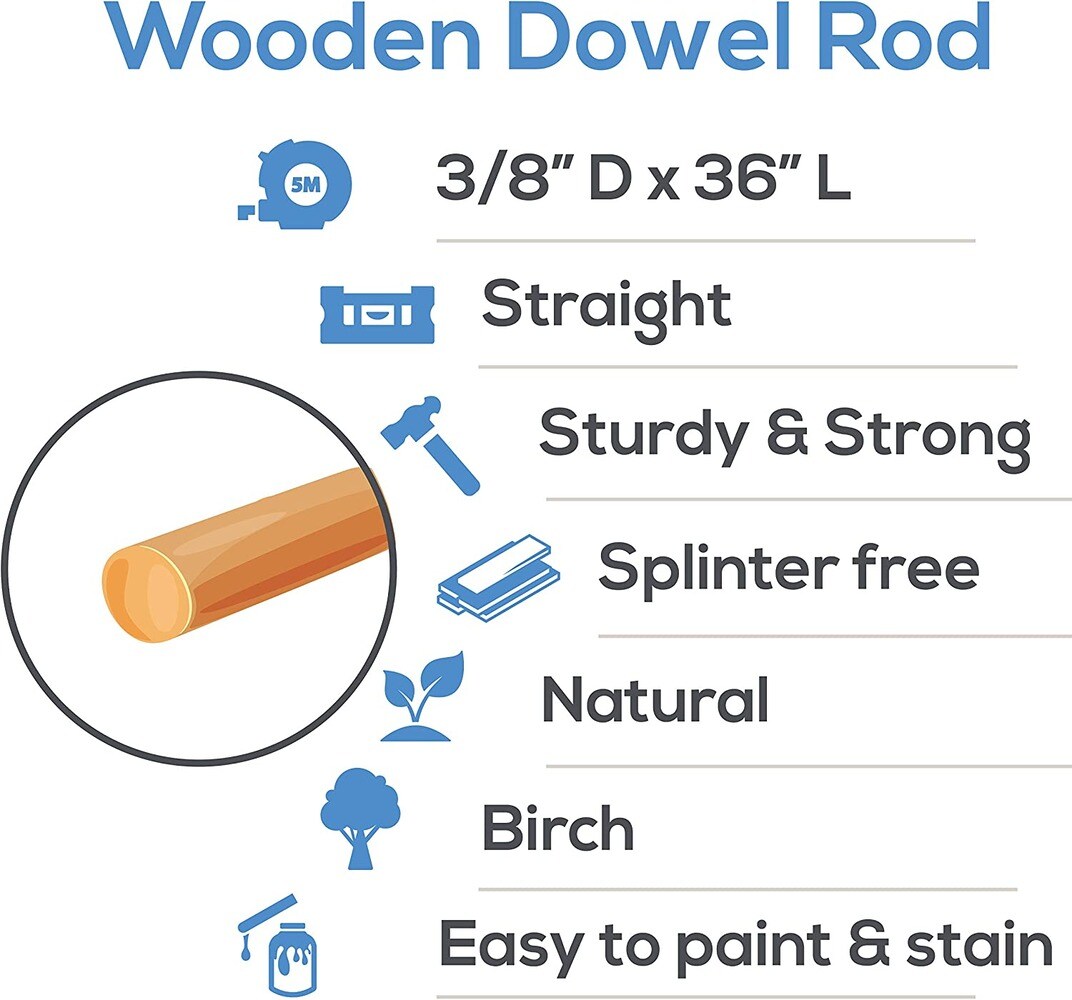 Woodpeckers Crafts MF-DR-38-36-P50 dowels - View #4