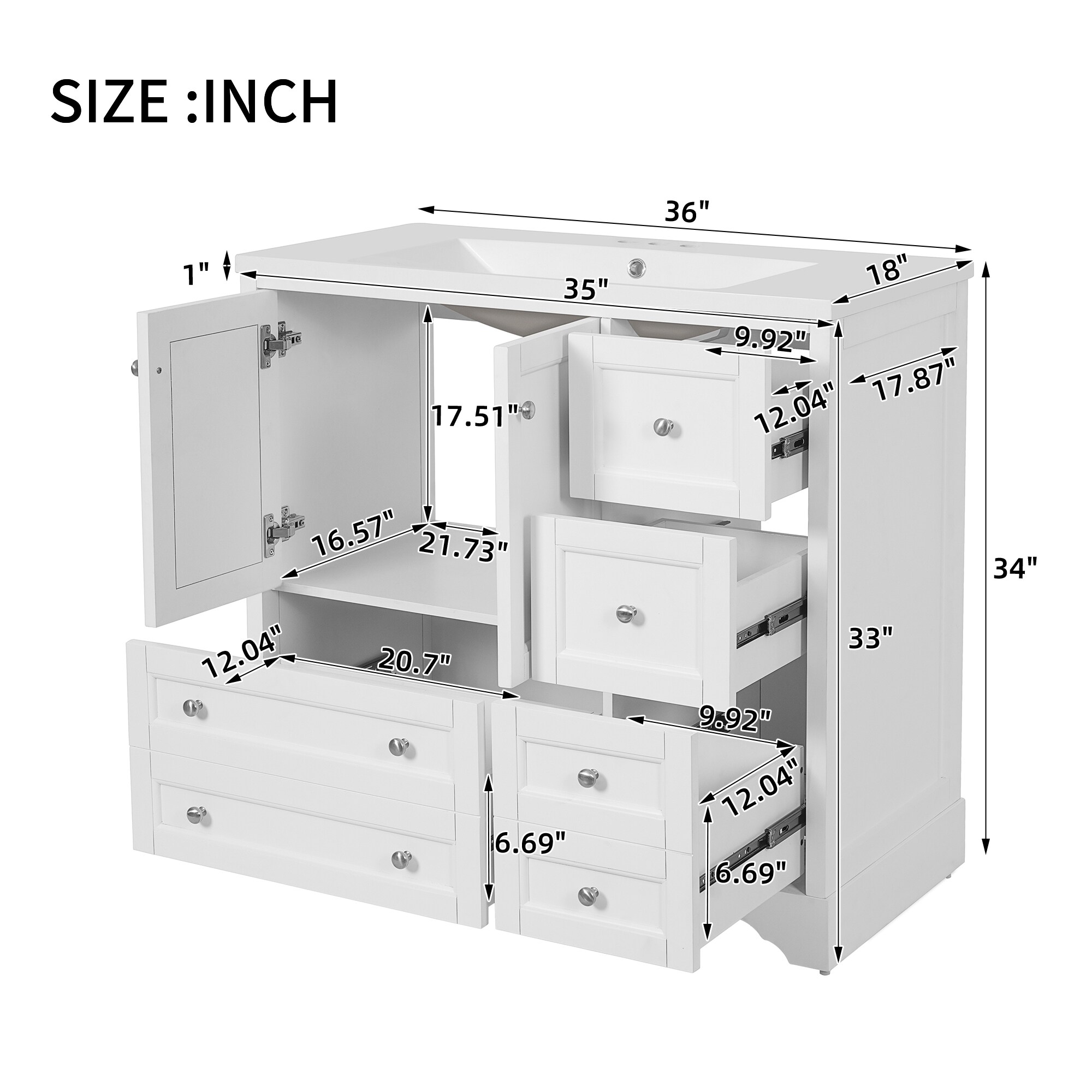 Tatayosi JL-S136005K Bath-Vanity-Combo - View #6