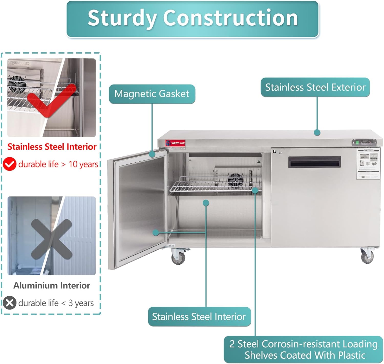 Jeremy Cass HZWKITF60B Commercial-Freezers - View #4