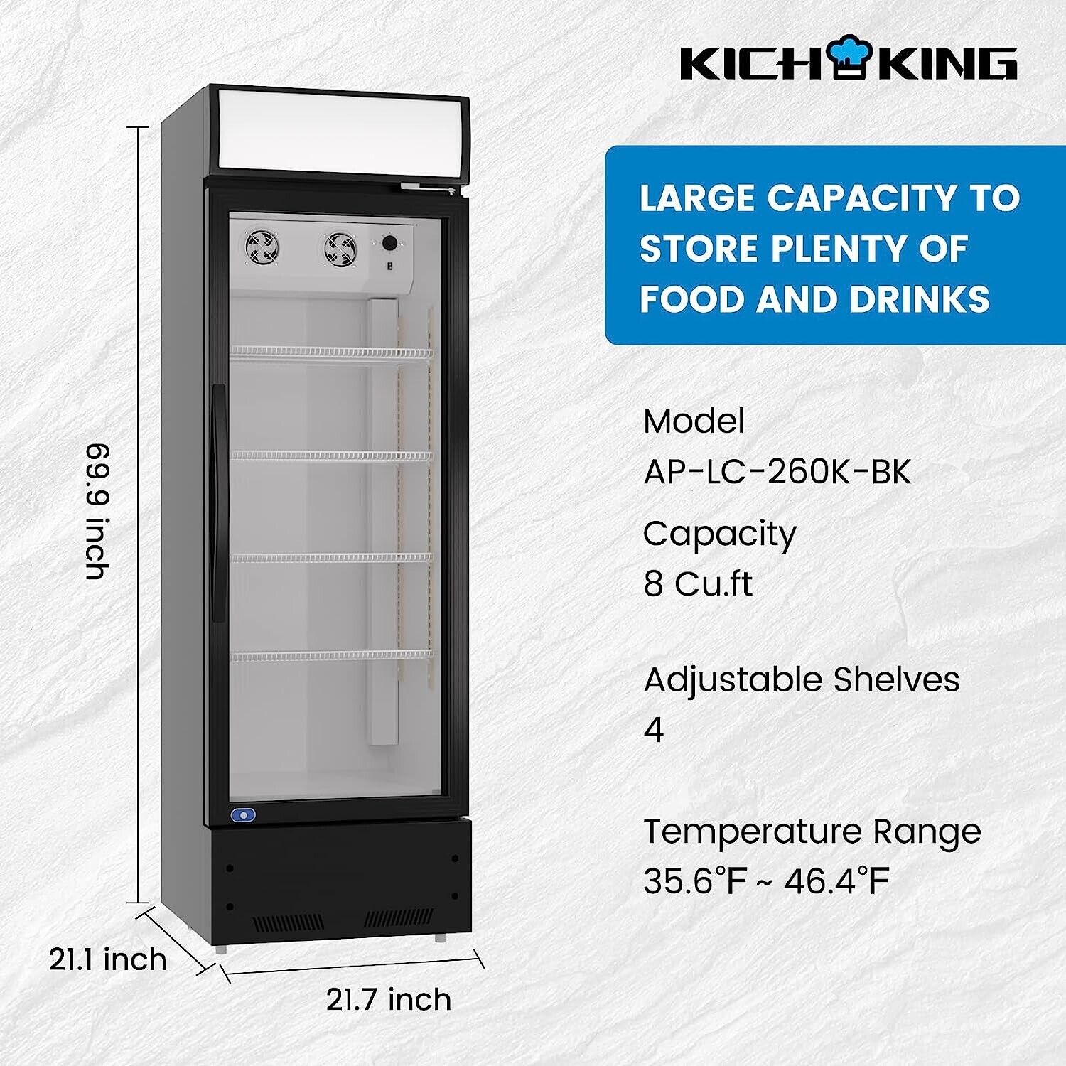 Xspracer ML-CR23R Commercial-Refrigerators - View #3