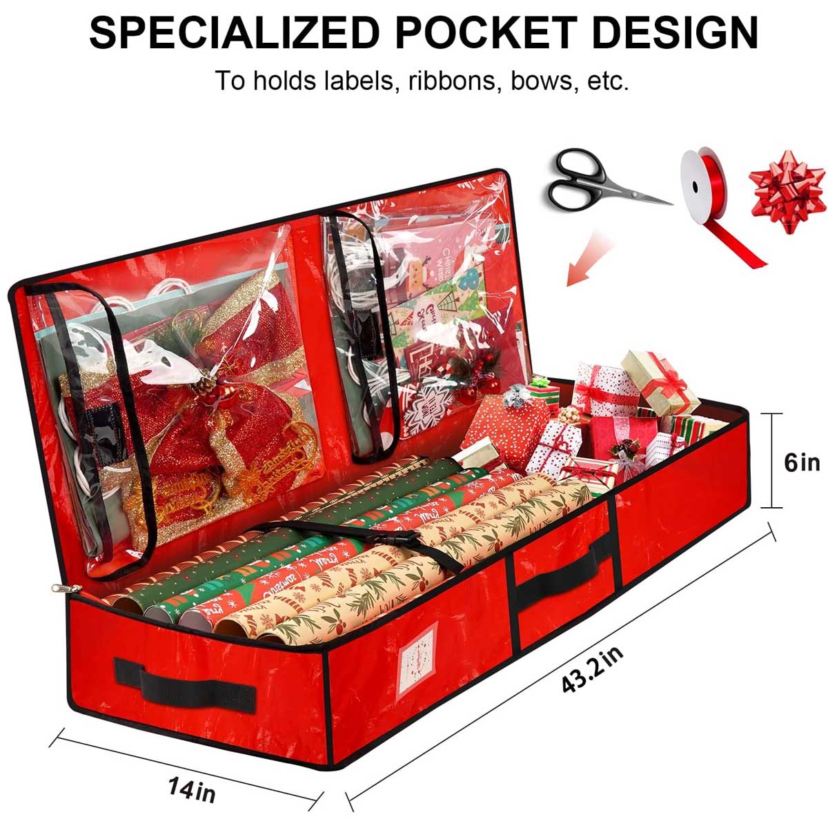 Aoibox LABGS2920 Wrapping-Paper-Storage - View #2
