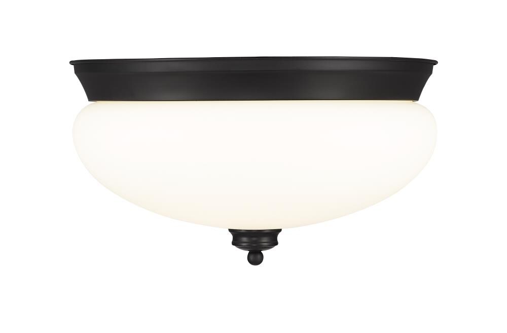 Z-Lite 721F3-MB Amon 1-Light Matte Black Flush Mount Light