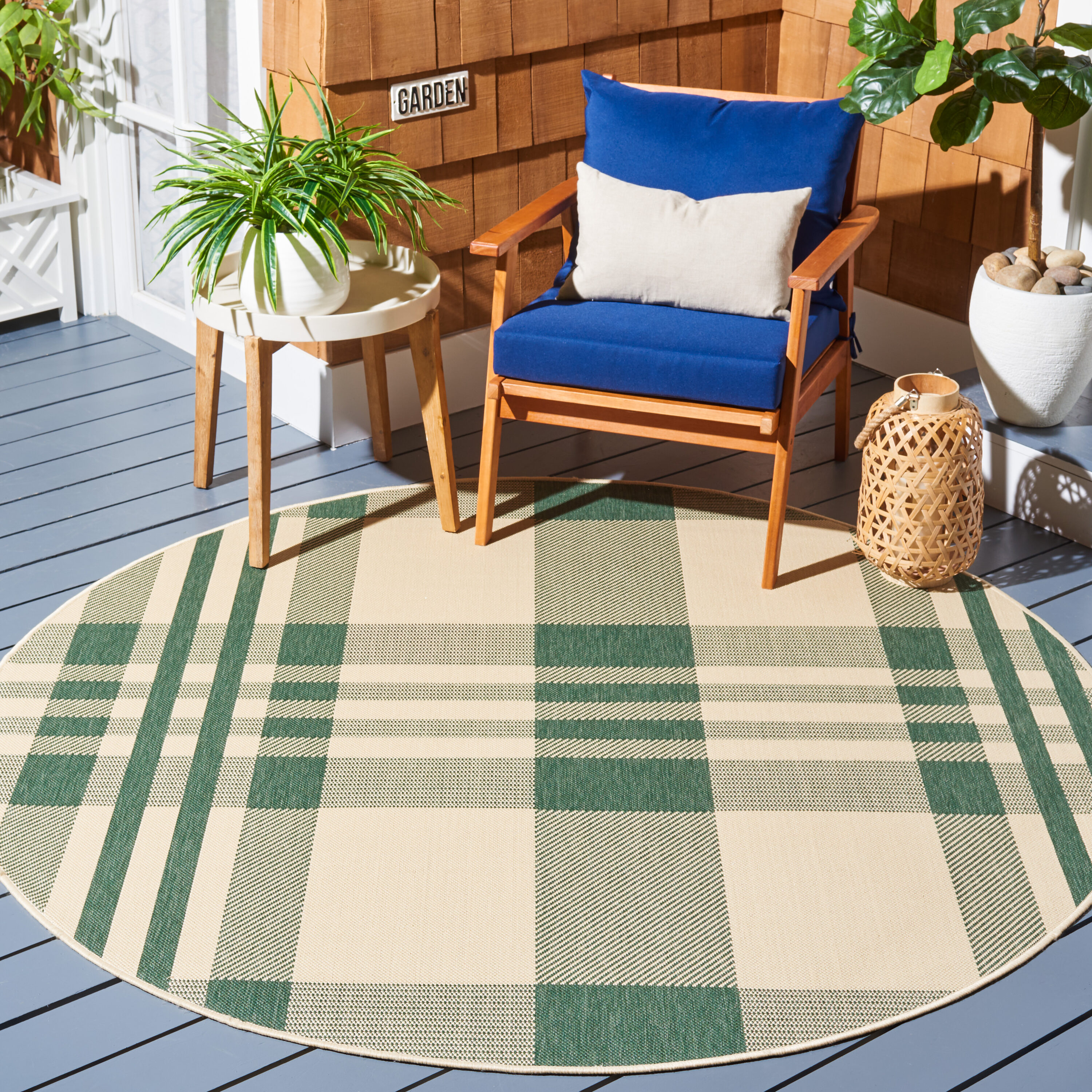 Black & Bone Plaid Outdoor Rug - Safavieh.com  Outdoor rugs, Outdoor rugs  patio, Front porch decorating