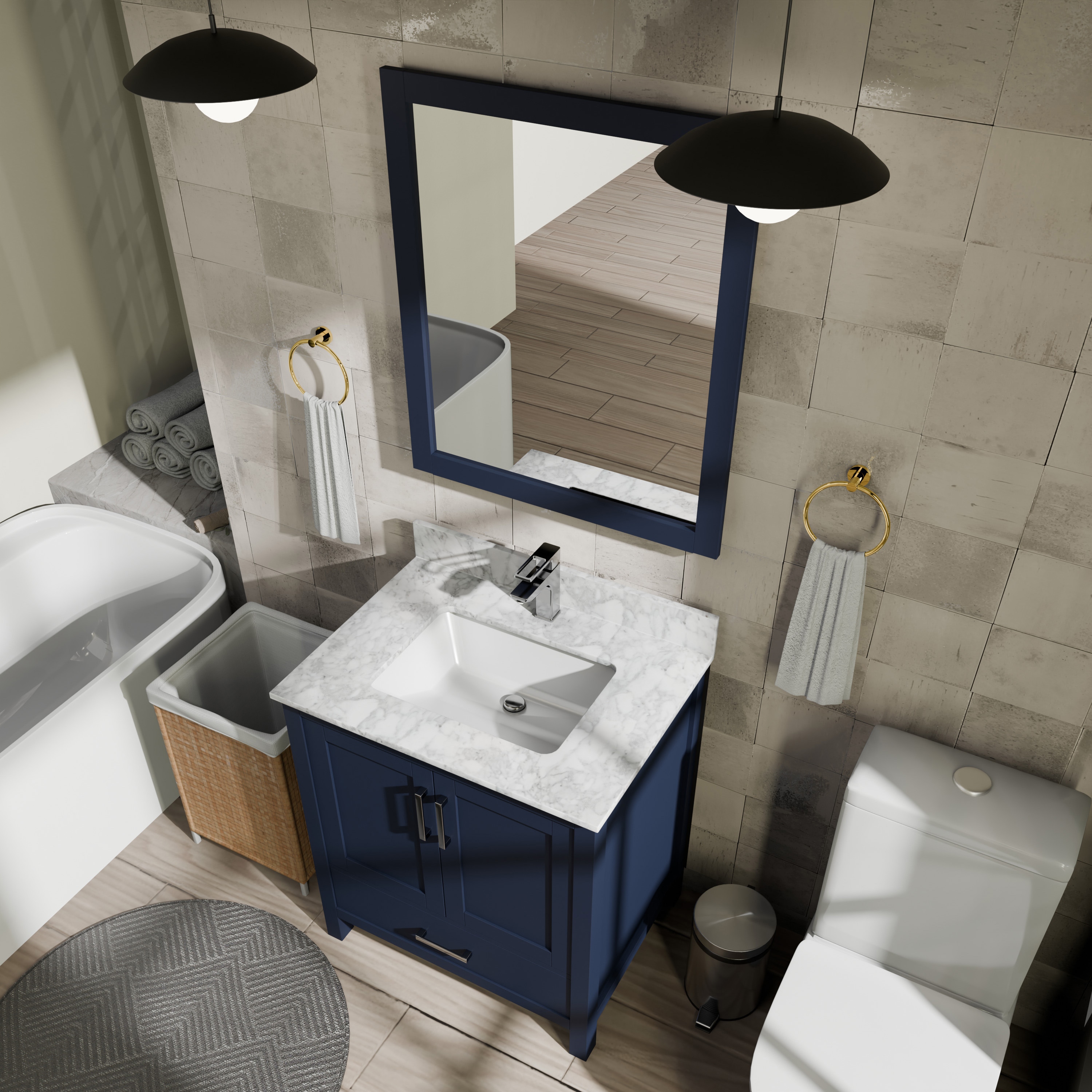 Lexora LJ342230SEDSM28 Bath-Vanity-Combo - View #7
