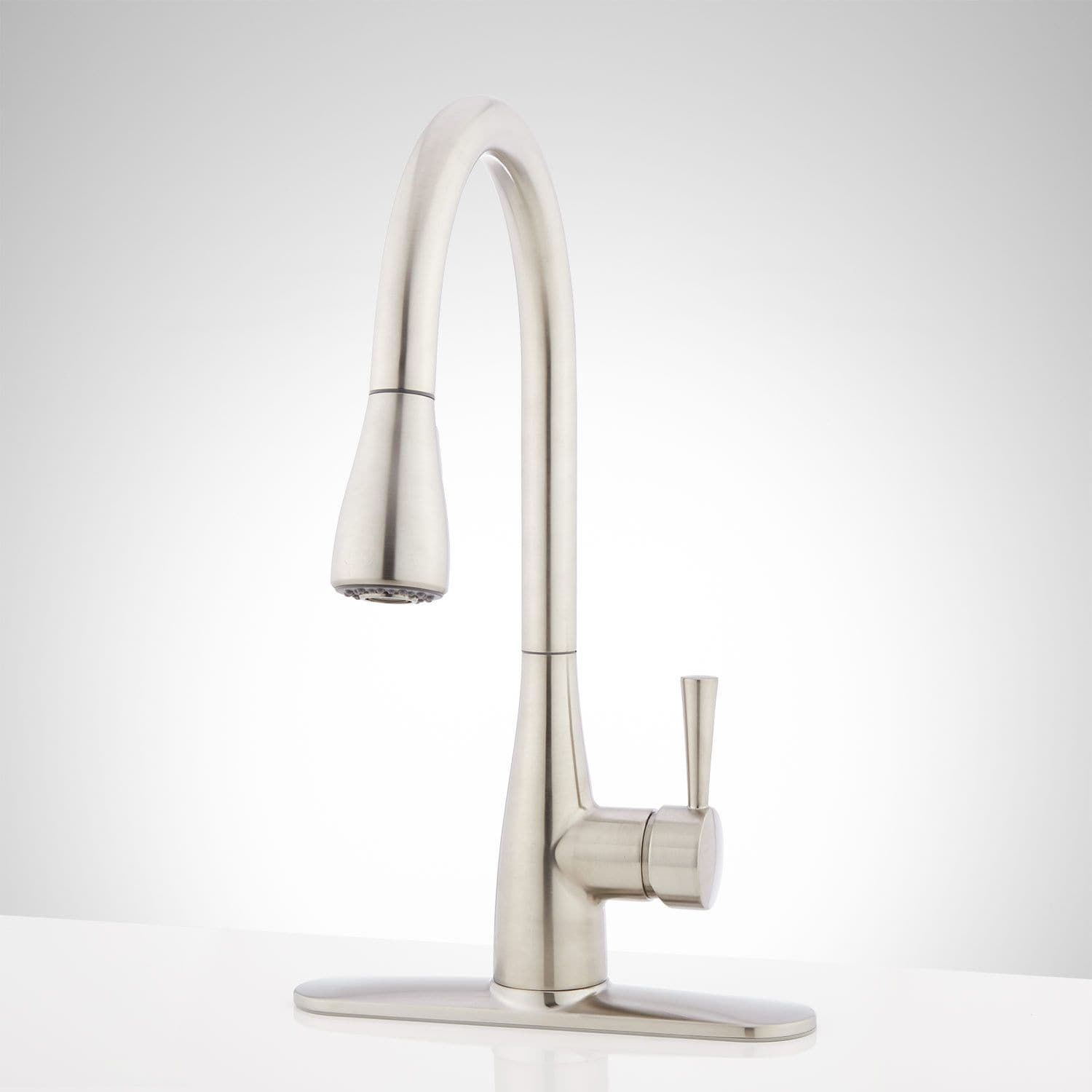 Signature Hardware Calverton Stainless Steel Single Handle Pull-down ...