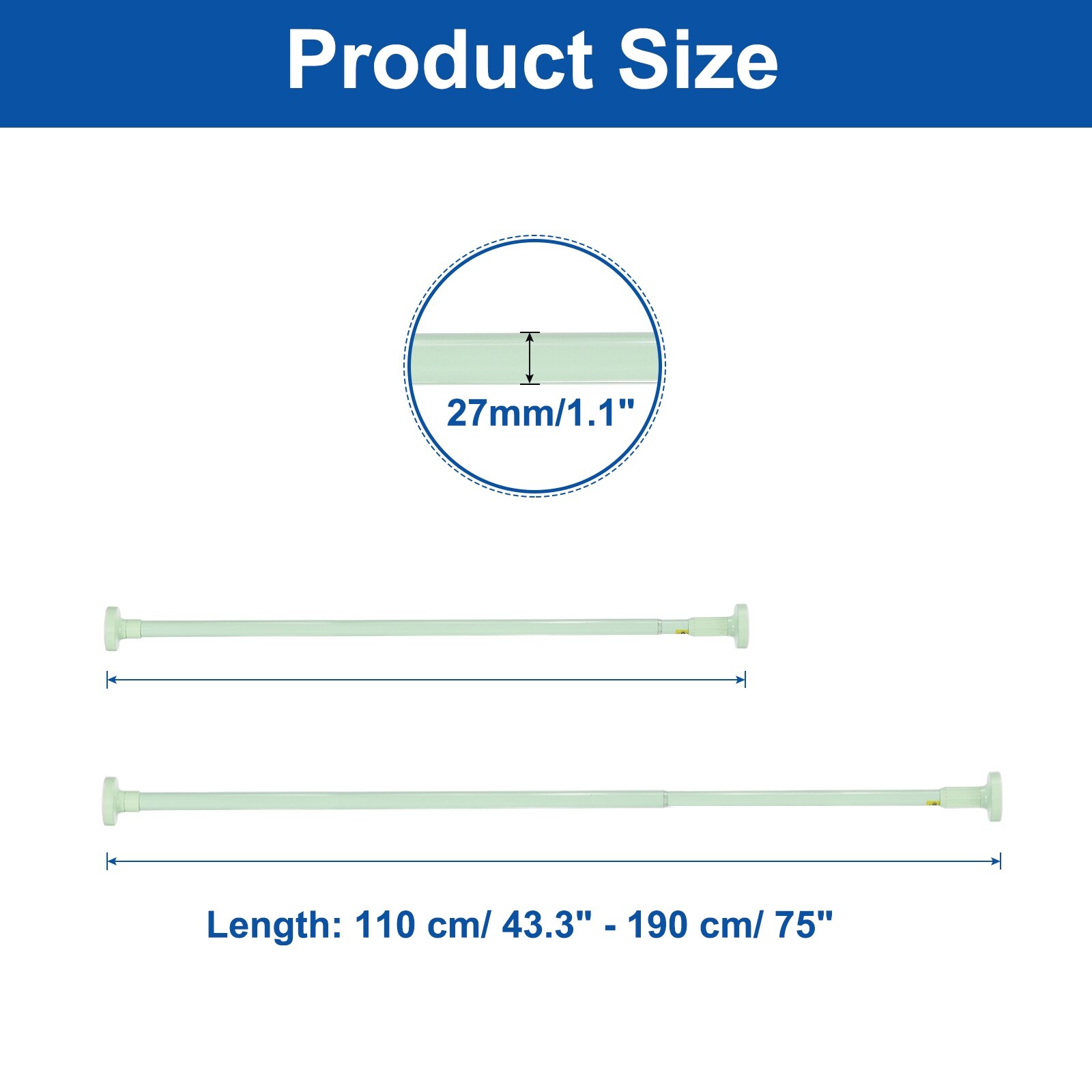 Unique Bargains S26010502UX0386 Shower-Rods - View #2