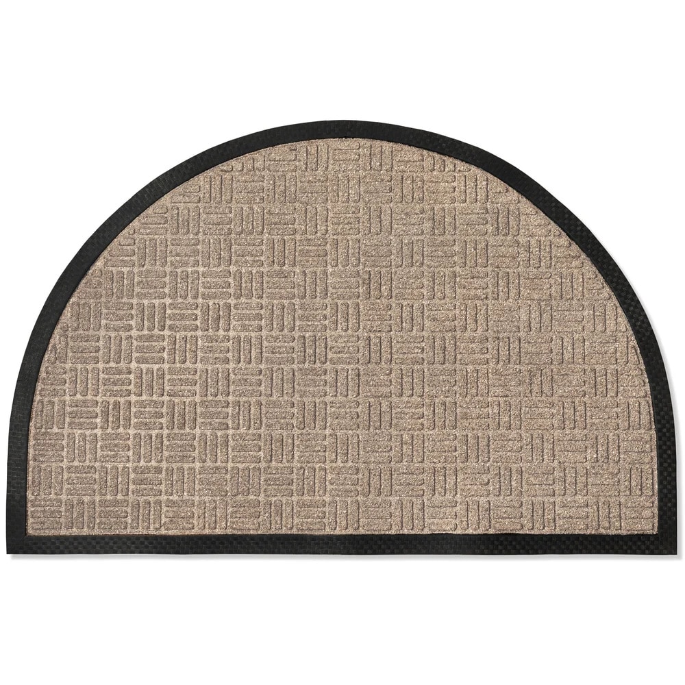 Envelor PP-71506-BE-M 2-ft x 3-ft Beige Polypropylene Half-round Indoor or outdoor Decorative Home Door mat