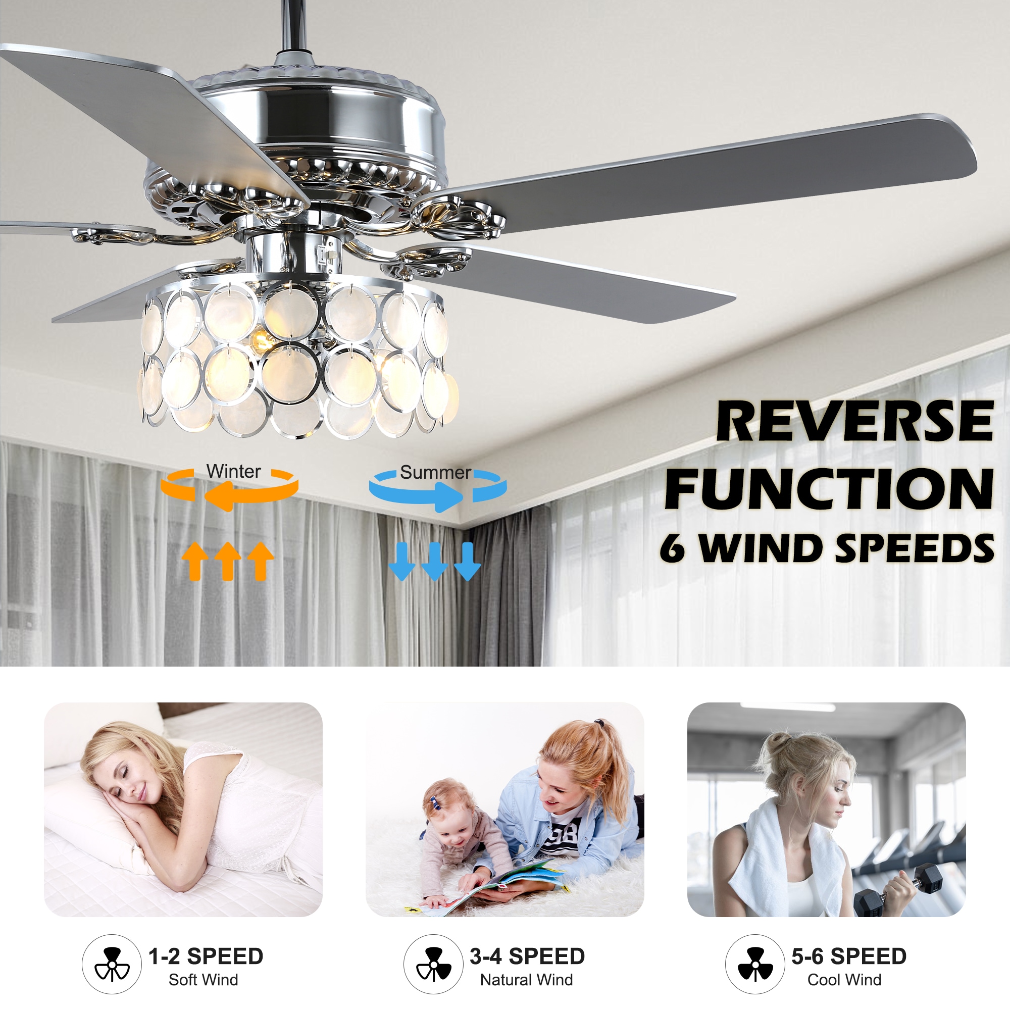 Oaks Decor DC5216OKEL Ceiling-Fans - View #6