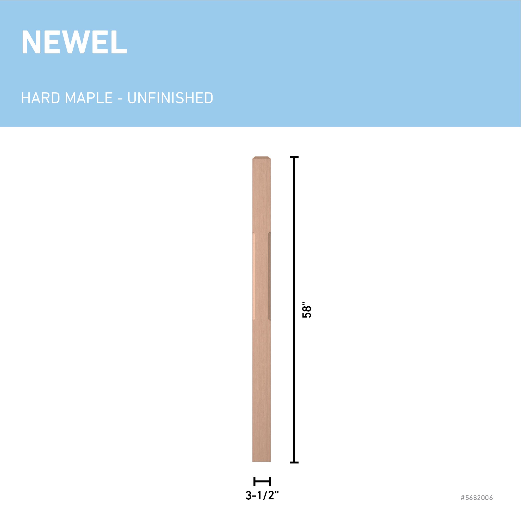 L.J. Smith Stair Systems LJC-4001-HM Interior-Stairpart-Newel-Posts - View #3