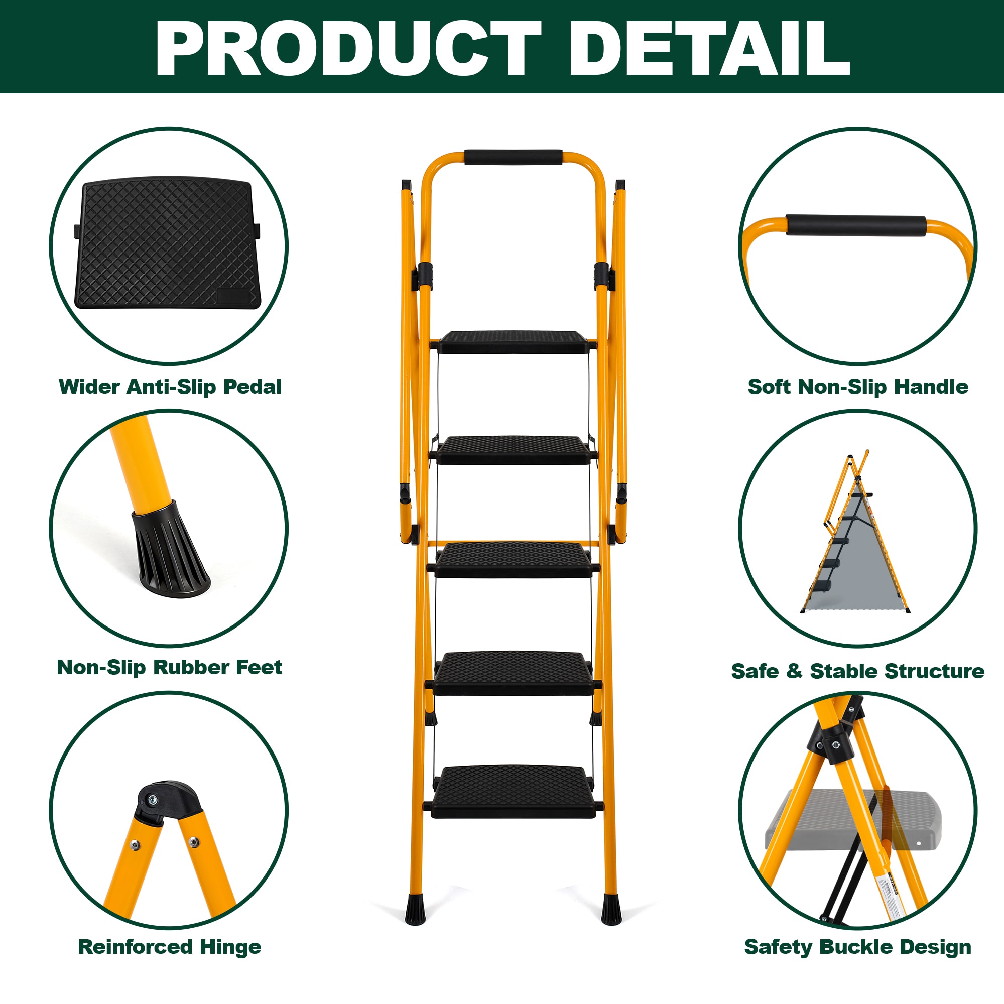 Huluwat T-FST-T5Y Step-Ladders - View #7