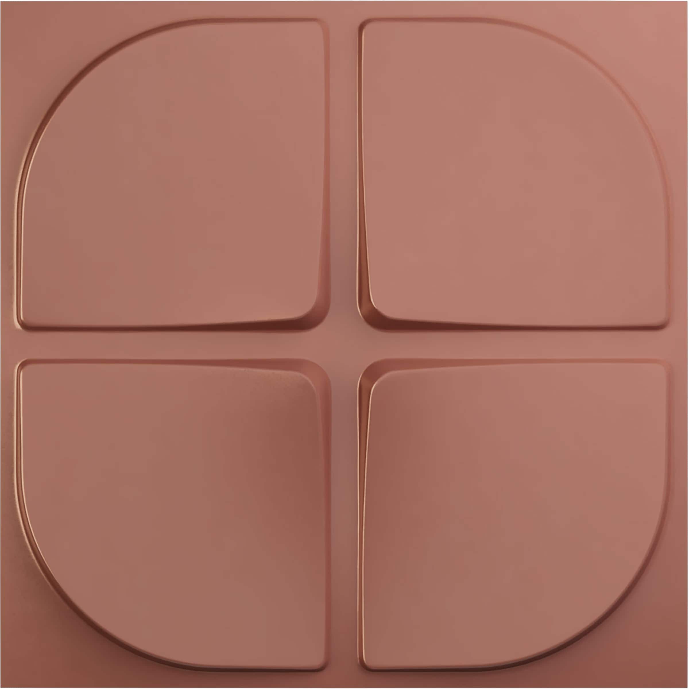 Ekena Millwork WP20X20FRFCP 19-5/8-in x 19-5/8-in Embossed Paintable/Stainable Pink PVC Geometric Wall Panel ( 2.67-sq ft )