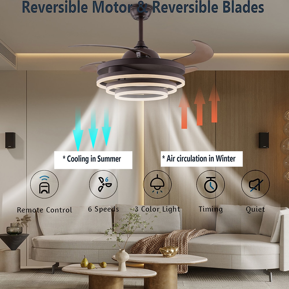 Oukaning JZUCODS599HCX Ceiling-Fans - View #3
