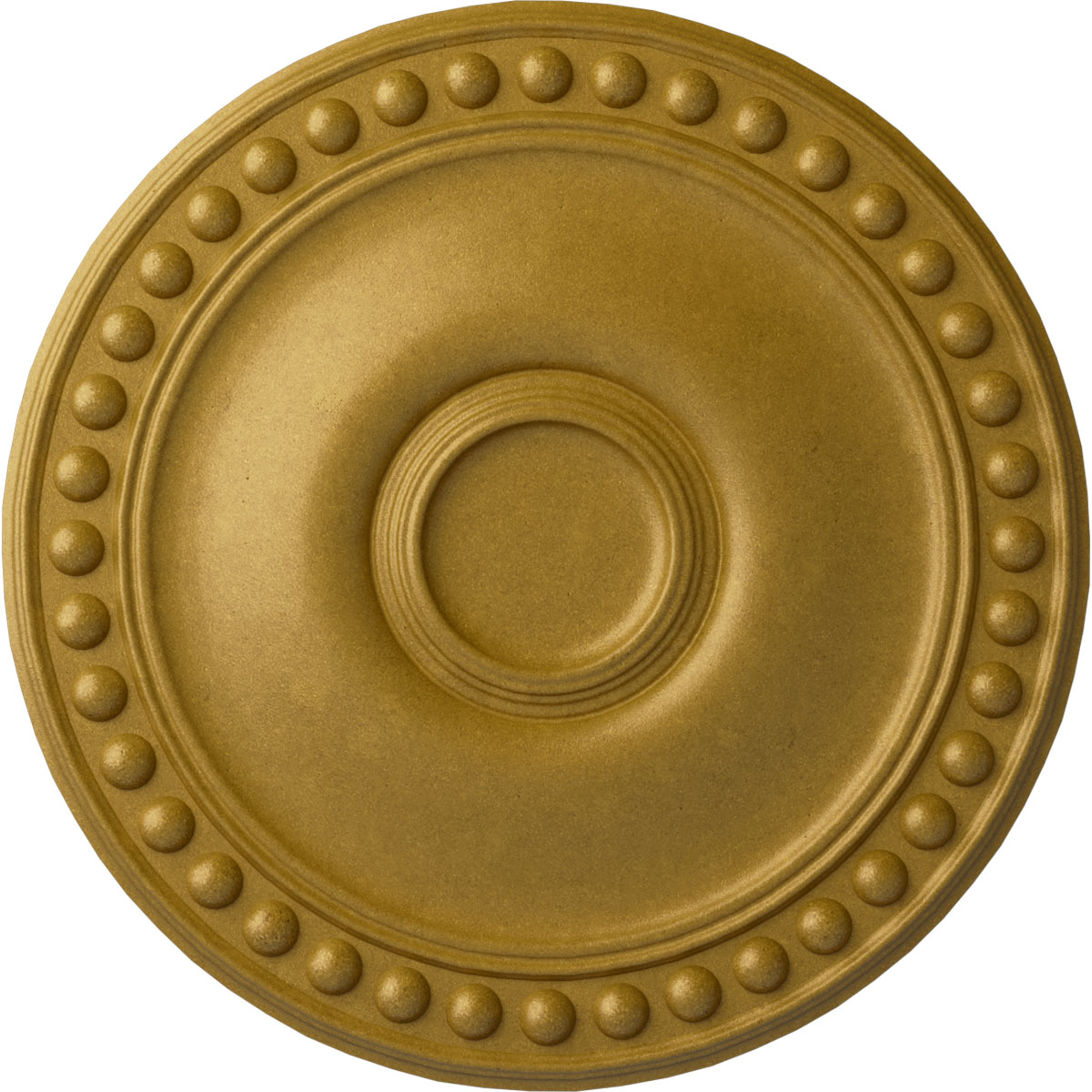 Ekena Millwork CM19FOPGS Foster 19.125-in W x 19.125-in L Painted Pharaohs Gold Polyurethane Whole Ceiling Medallion