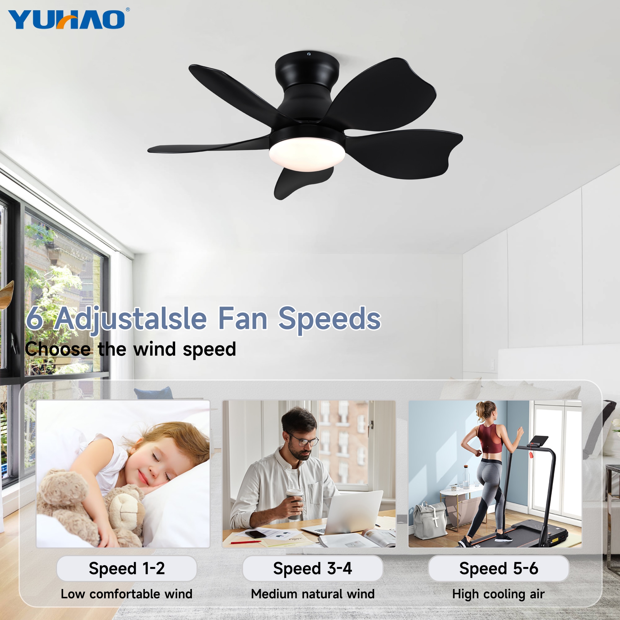 YUHAO LSDC1164BK30 Ceiling-Fans - View #15