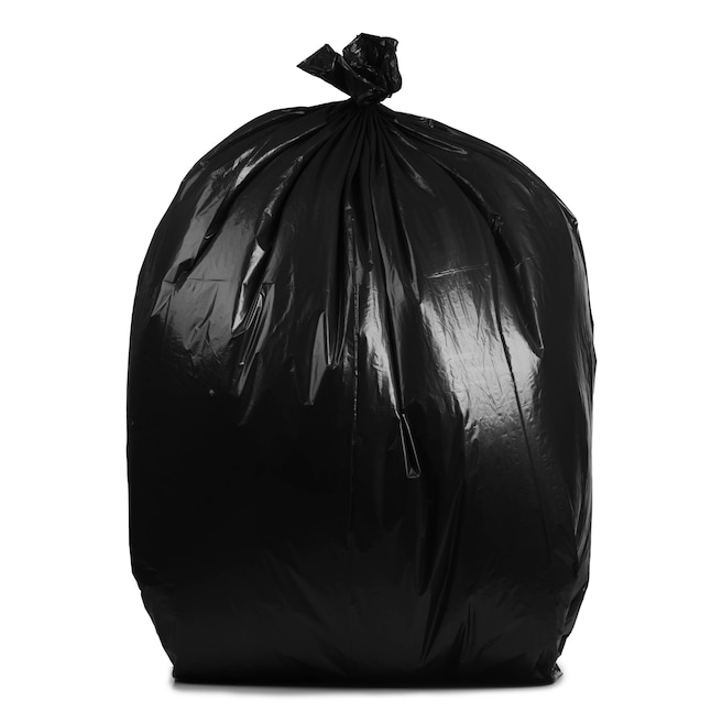 PlasticMill 50-60 Gallon, Black, 2 mil, 36x58, 100 Bags/Case, Heavy Duty, Garbage Bags / Trash Can Liners.