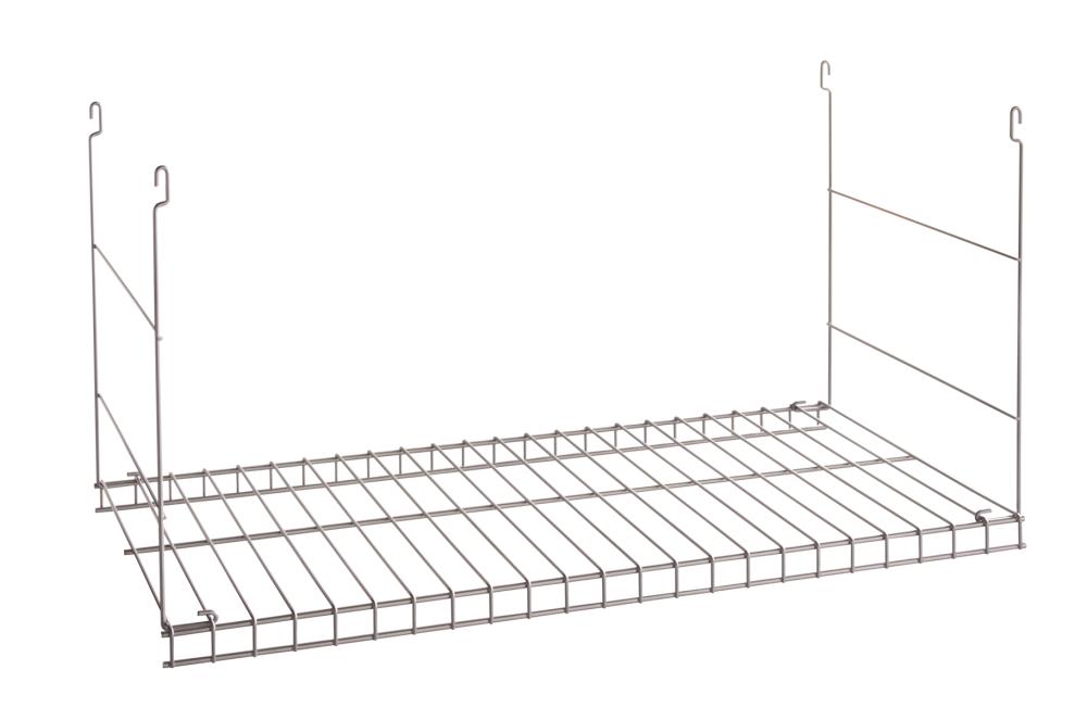 Rubbermaid 2044328 24-in x 12-in Satin Nickel Wire Shelf Kit