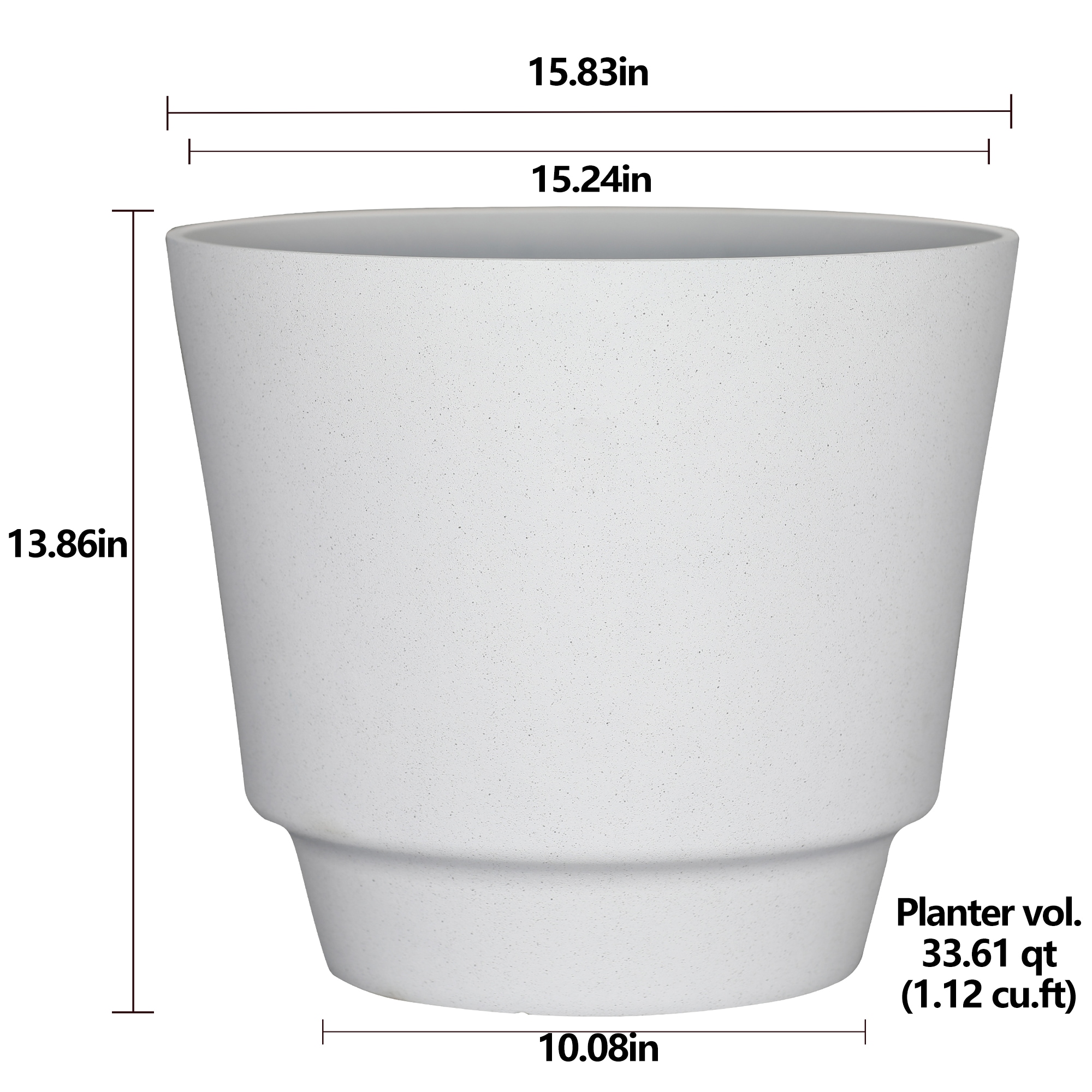 allen + roth PLGU216TWH Planter-Window-Box - View #4