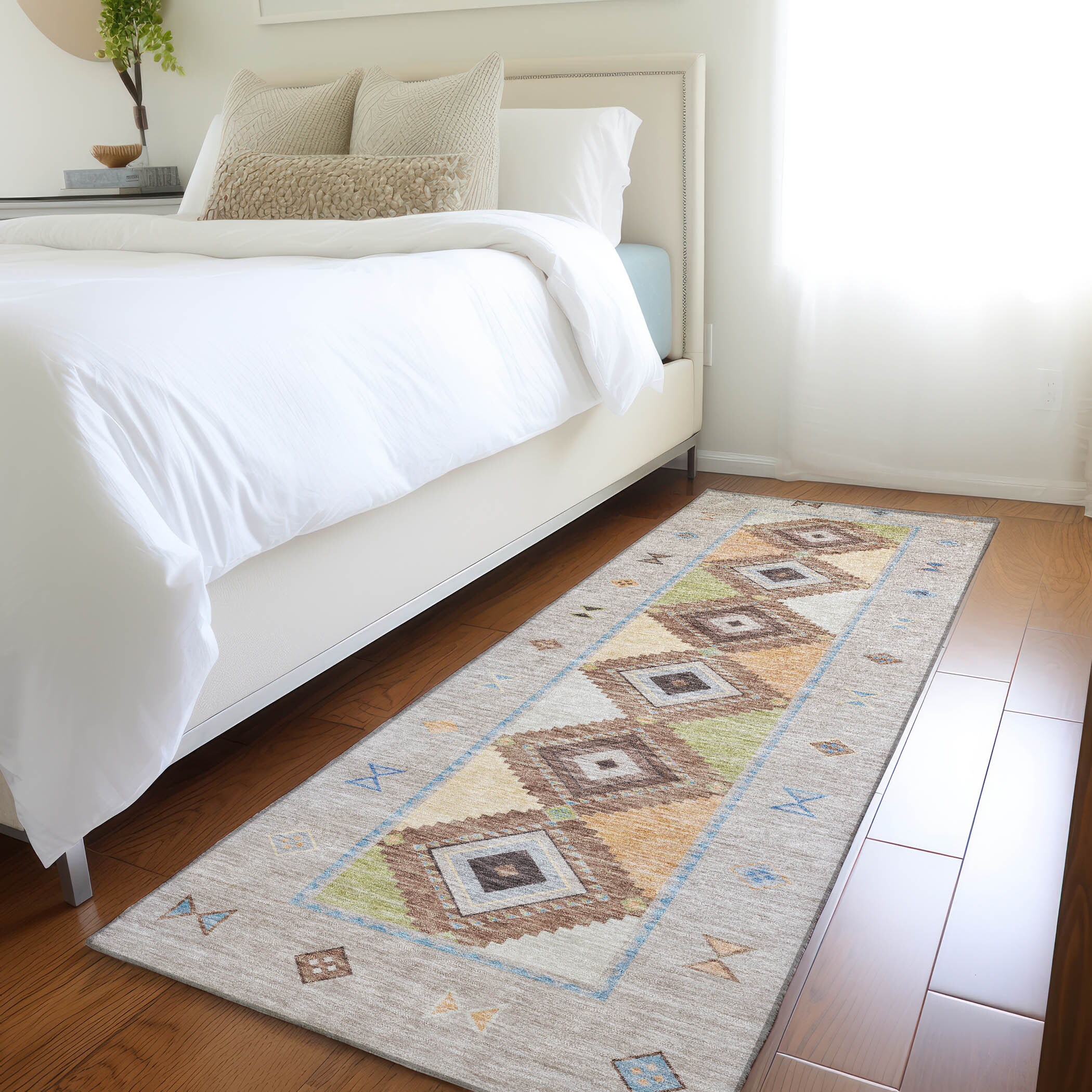 Addison Rugs AMF177MU2X8 Mayfield AMF177MU 2 x 7 (ft) Loomed Polyester Multi Rectangular Indoor Geometric Machine washable Area rug