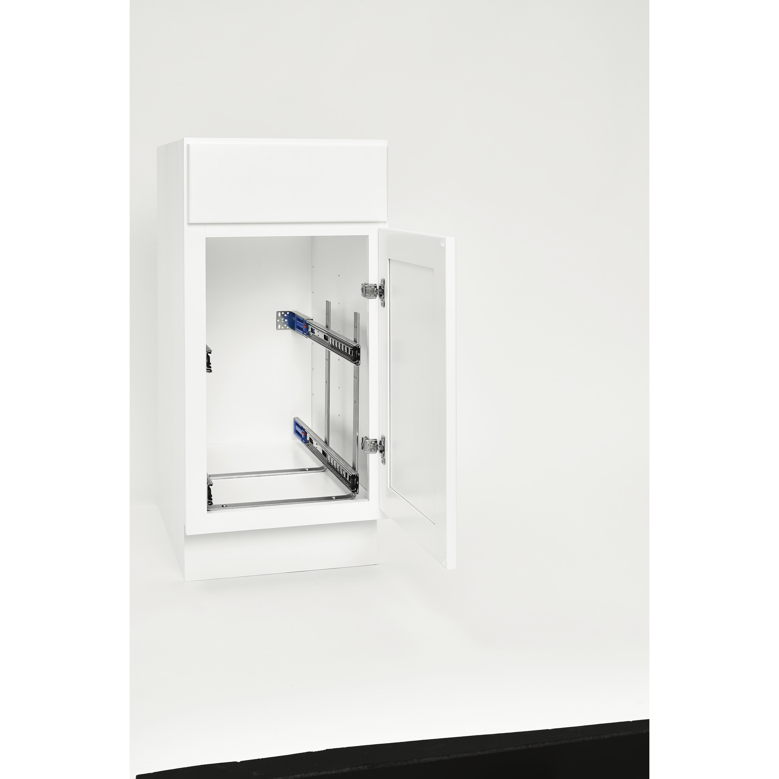 Rev-A-Shelf 22.2-in W x 18.22-in H 2-Tier Cabinet-mount Metal Sliding Shelf  Kit in the Cabinet Organizers department at