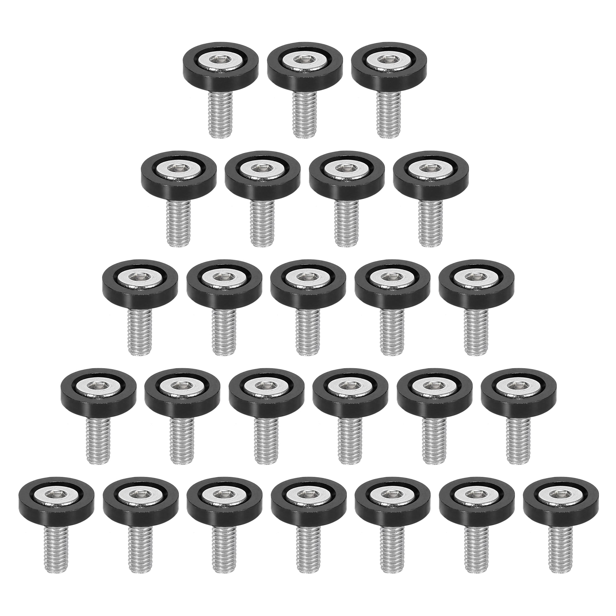Unique Bargains 25pcs Bumper Mudguard Washer Bolts M6x1.0 Aluminum ...