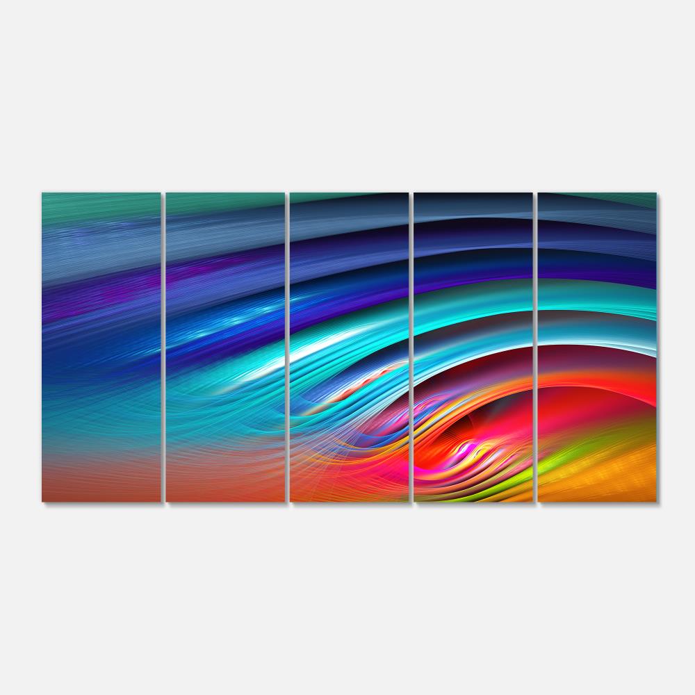 Designart 28-in H x 60-in W Modern Print on Canvas in the Wall Art ...