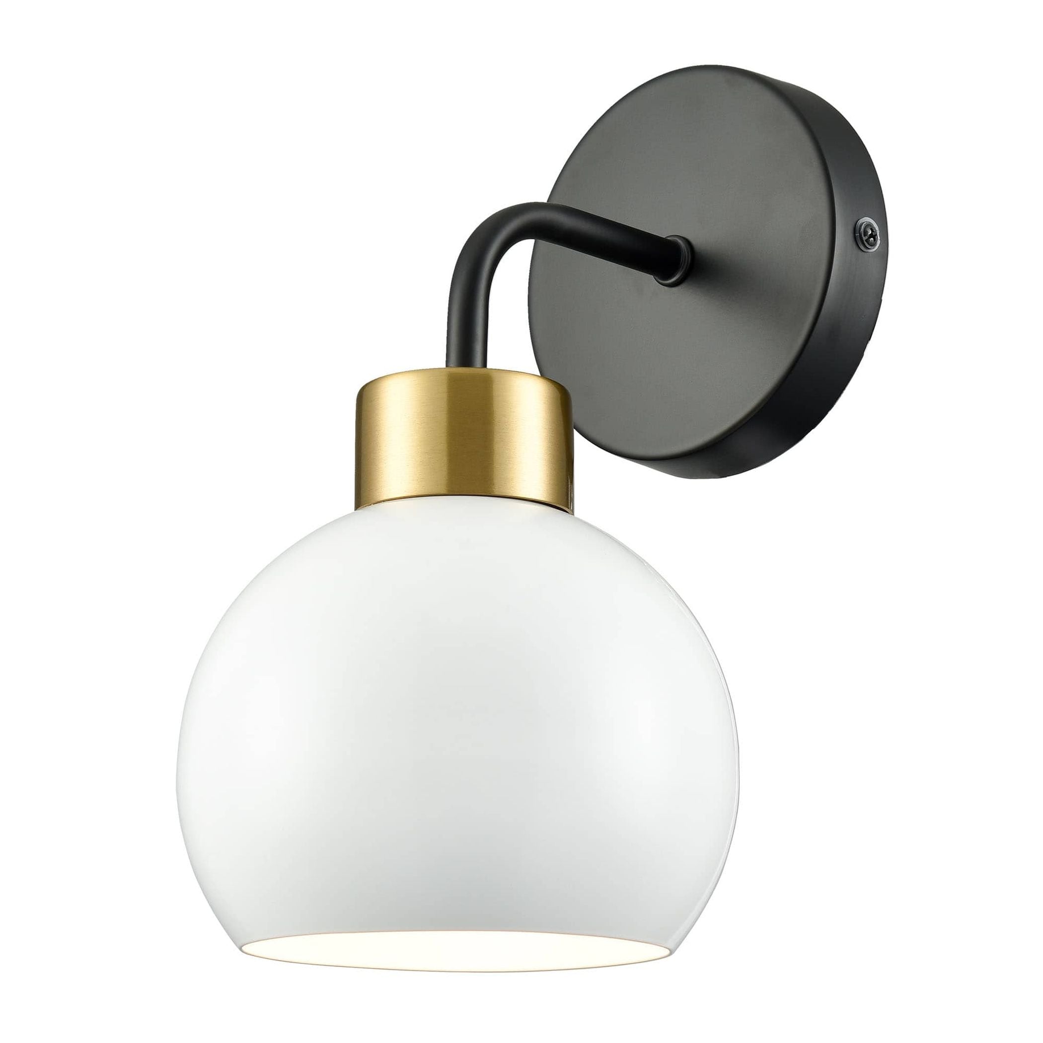 Claxy HY-T3276BU-WW Rustic/Industrial 5.9-in W 1 -Light Matte Black Wall Sconce
