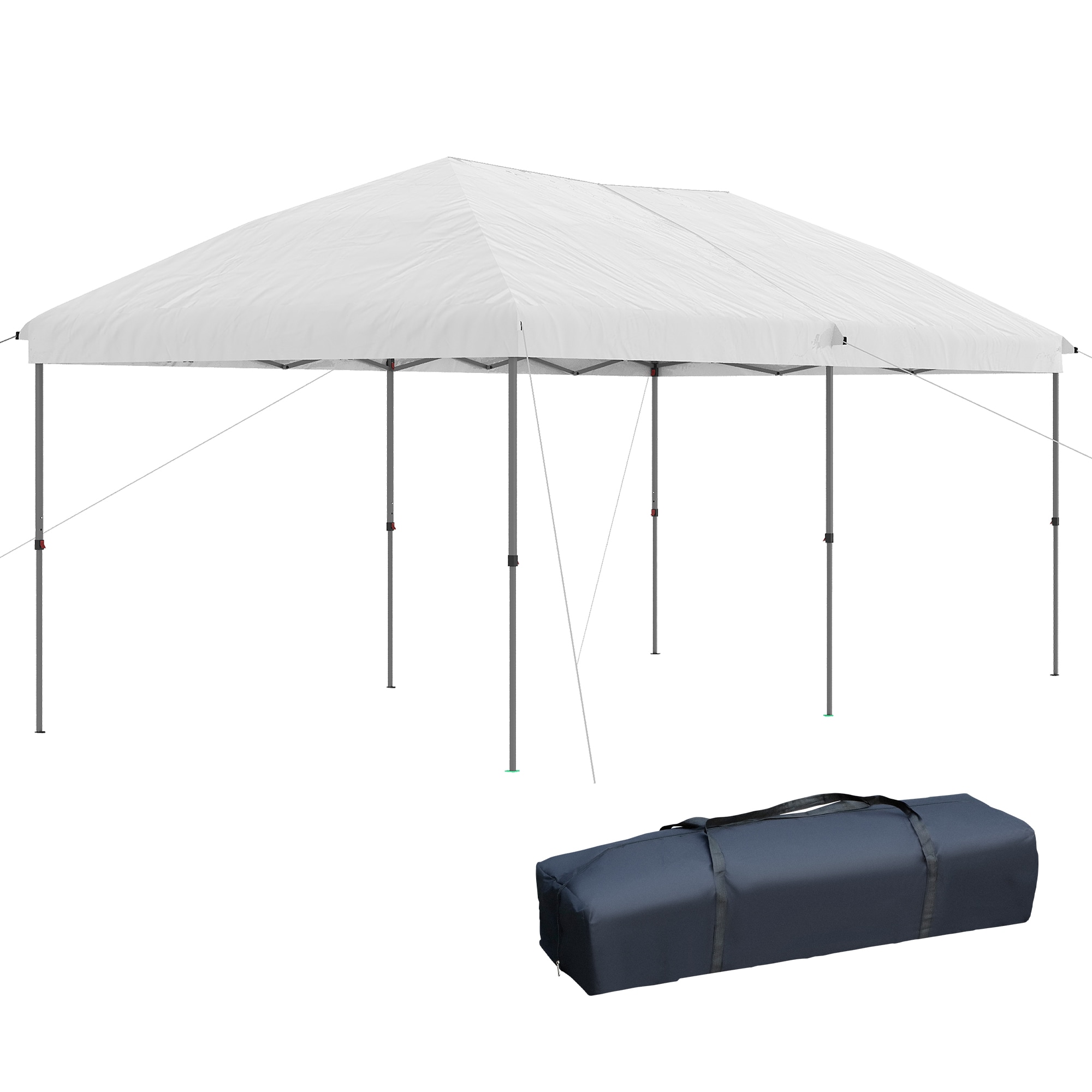 Kahomvis AOS-QP109-200 19-Feet x 10-Feet Rectangle White Pop-up canopy