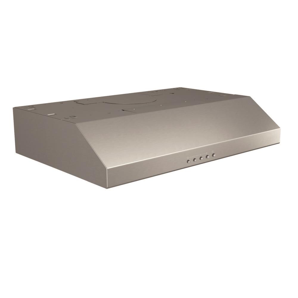 Broan BCSQ 30-in 375-CFM Convertible Stainless Steel Under Cabinet Range Hoods Undercabinet Mount