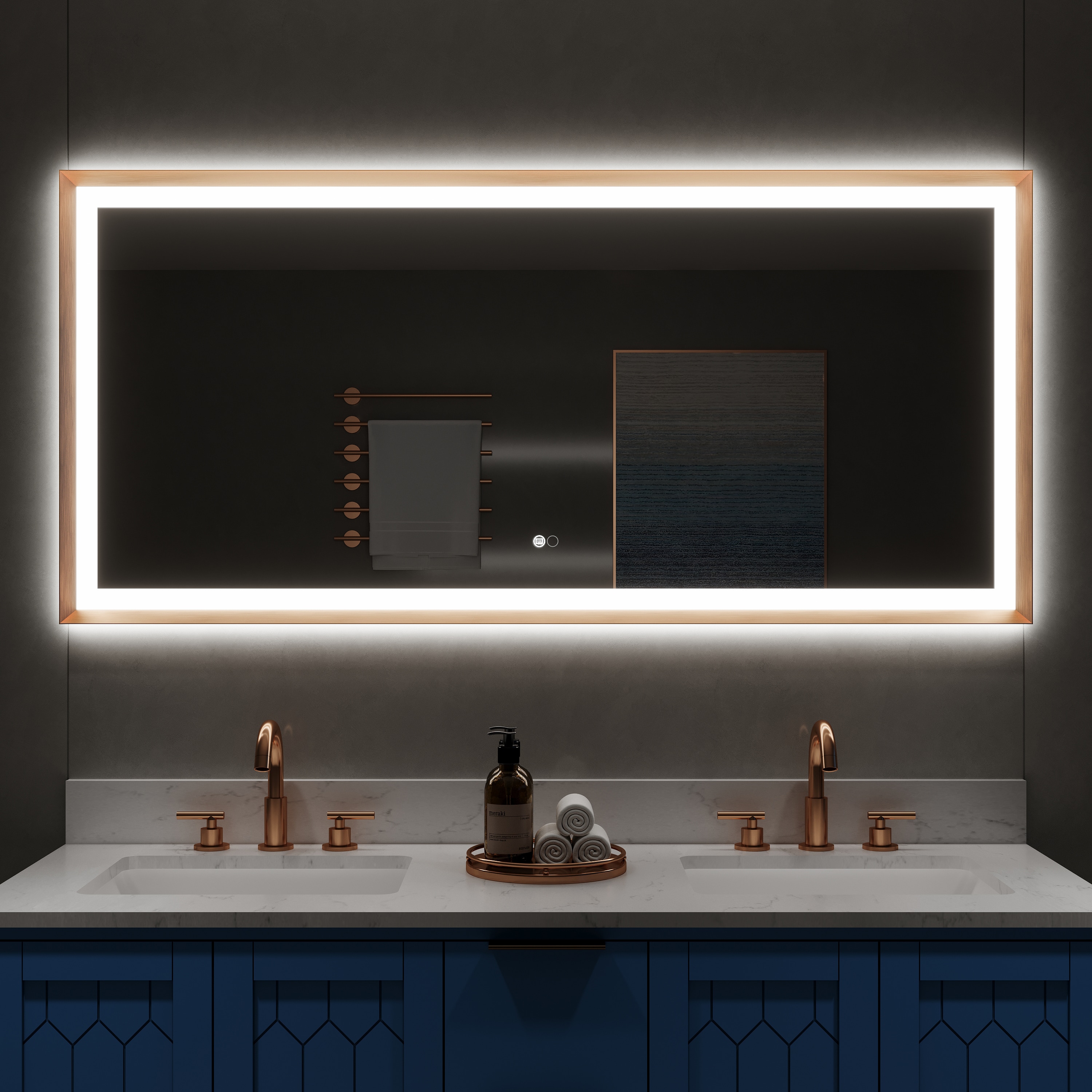 CALVON CLW66028BG Framed-Bath-Mirrors - View #14