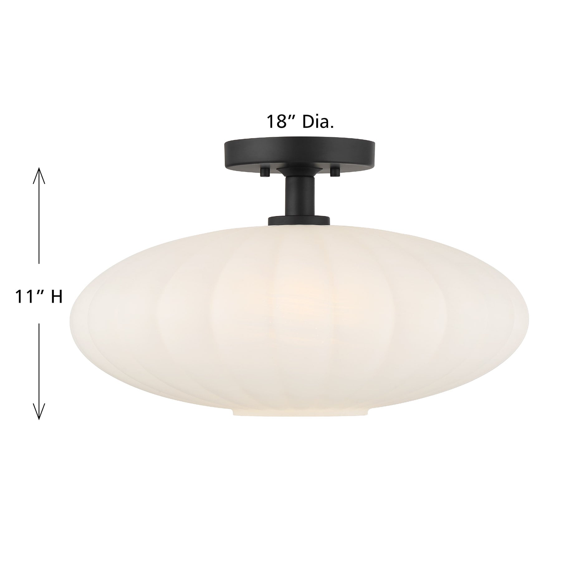 Meridian Lite Trends M60075MBK flushmounts - View #6