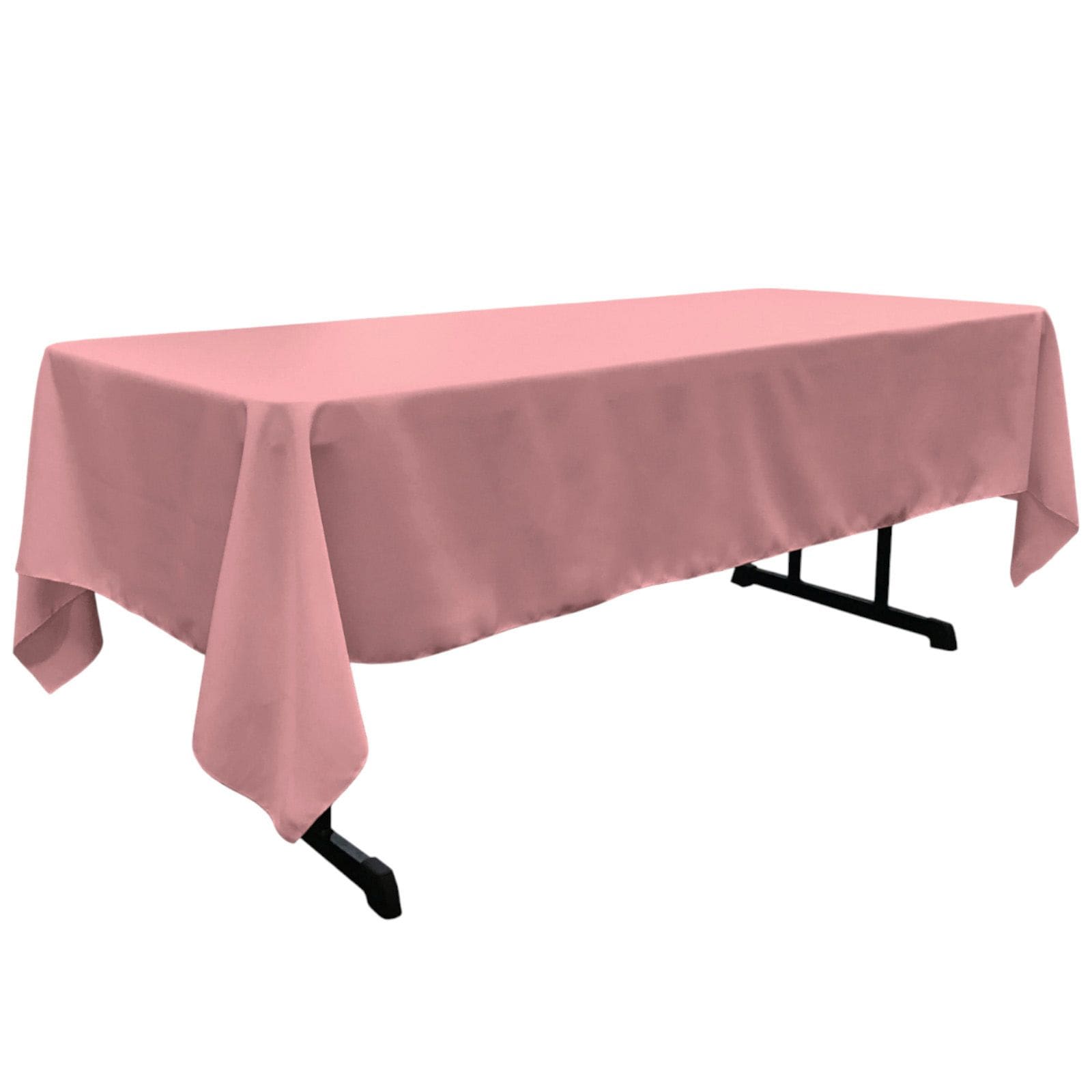 Slickblue Rectangular Poplin Tablecloth with Serged Edge Seamless Design Fitted Indoor Table Cover for Dining Banquet and Buffet Tables - Multiple Color Options
