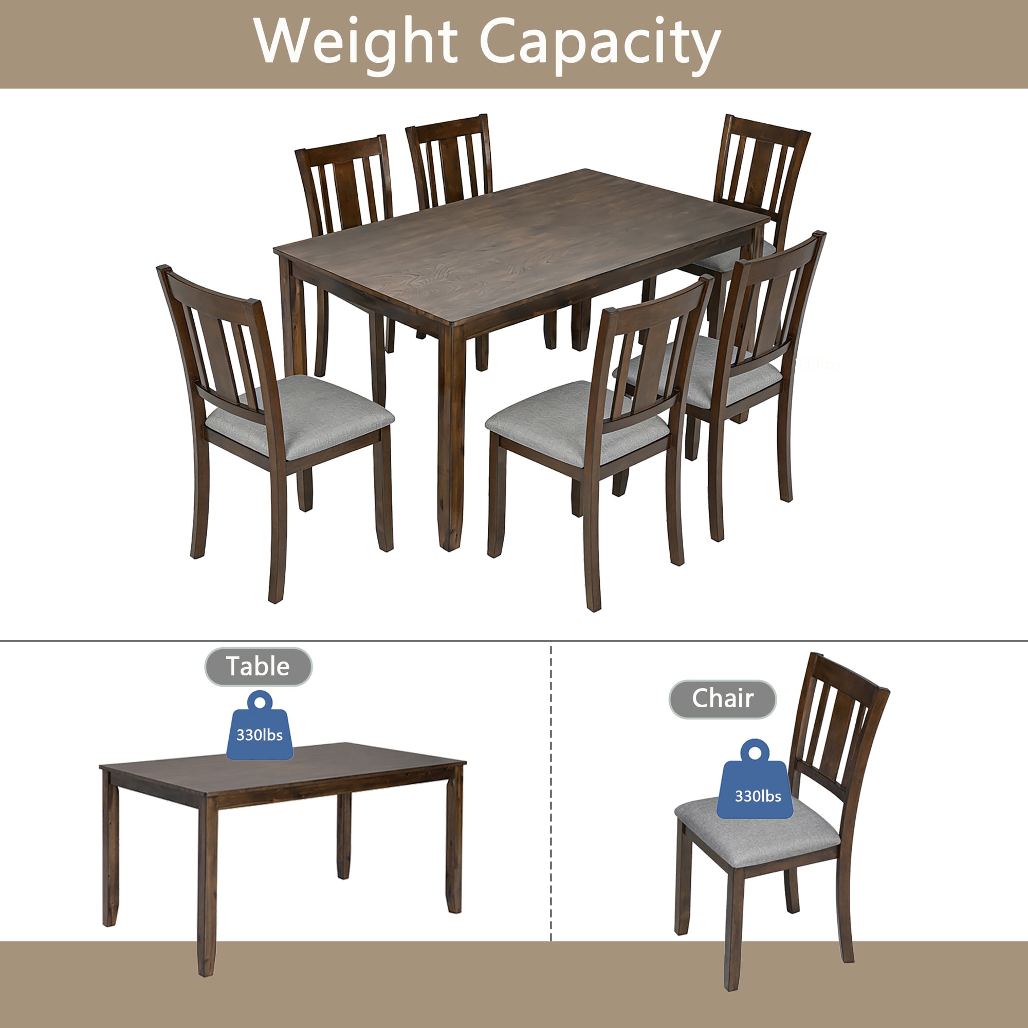 Clihome CL-ST1-BK703GN Dining-Sets - View #7